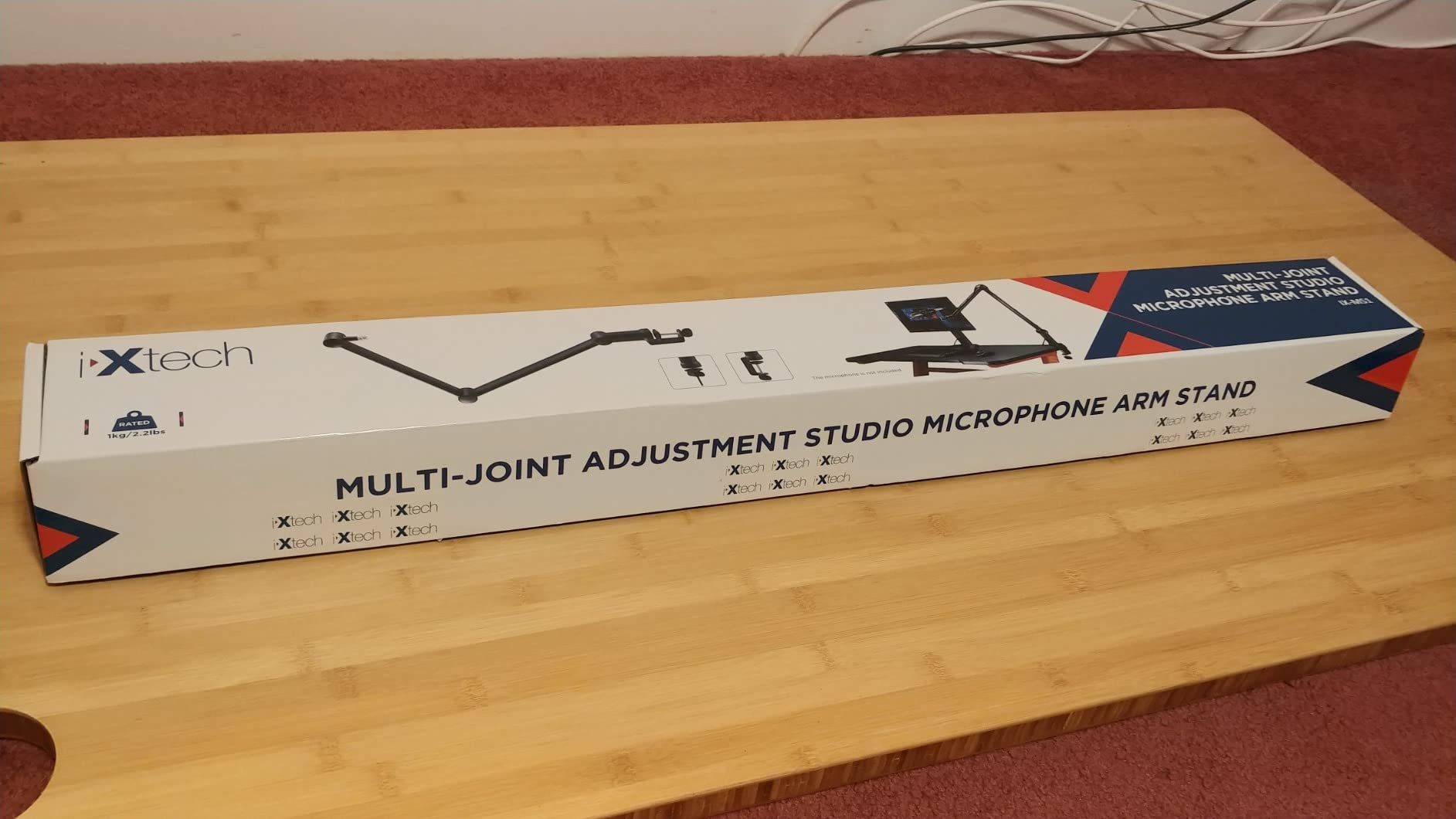 Microphone Boom Arm with Desk Mount, 360° Rotatable, Adjustable and Foldable Scissor Mounting for Podcast, Video Gaming, Radio and Studio Audio, Sturdy and Universal - Elegance Model customer photo 2
