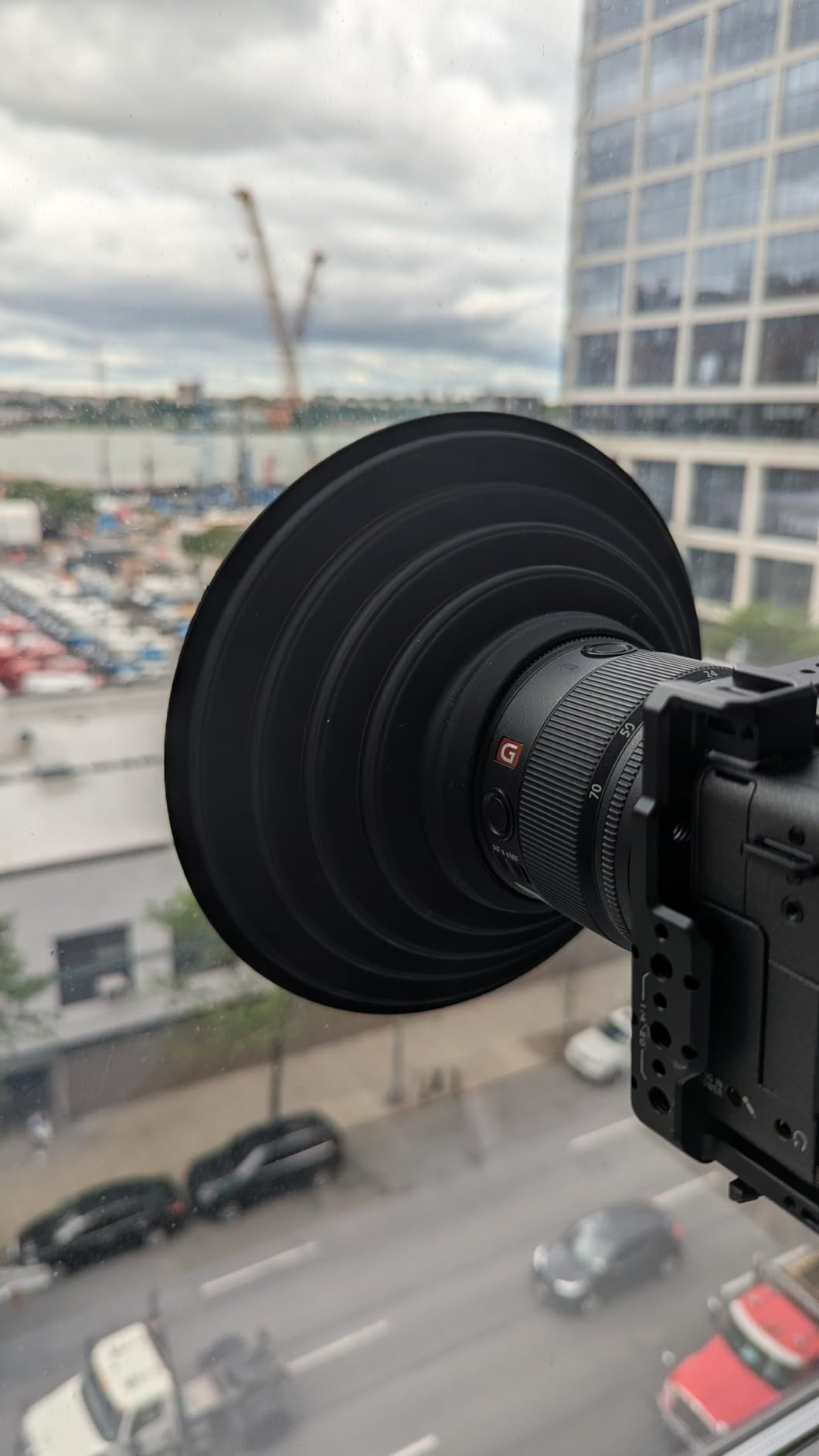 DS. DISTINCTIVE STYLE Rubber Lens Hood Anti Reflection Reversible Collapsible Lens Hood Compatible with Nikon/Canon/Sigma/Tamron/Fujifilm/Sony 70-85mm Camera Ultra Wide Lens customer photo 2