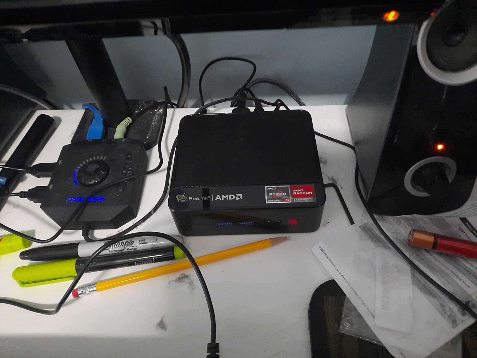 Beelink SER3 Mini PC, AMD Ryzen 3 3200U(up to 3.5GHz) 2C/4T | Mini Computer 16GB DDR4 RAM 500GB SSD, Mini Desktop Computer 4K@60Hz Dual HDMI Display WiFi6/BT5.2/WOL/HTPC/W-11 Pro customer photo 2