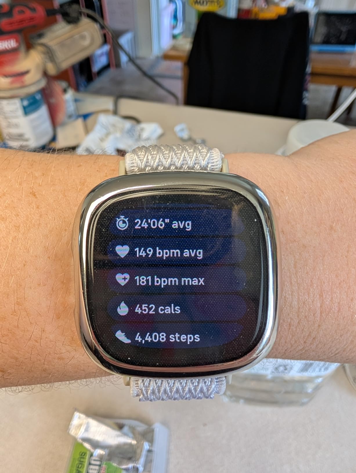 Google Fitbit Versa 4 Fitness Smartwatch, Waterfall Blue/Platinum | Daily Readiness, 3-month Google Health Premium Membership included, GPS, 40+ exercise modes, sleep tracking customer photo 2