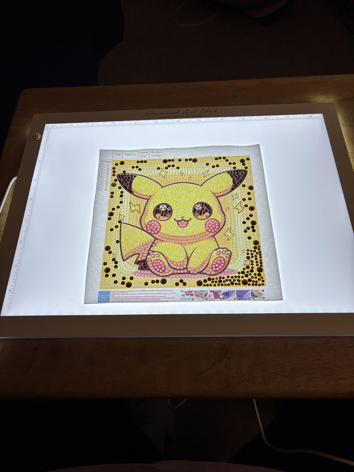 DIAMOND ART CLUB A3 Light Pad for Diamond Painting, Premium USB LED Light Board for Diamond Painting and DIY Crafting, 16.6