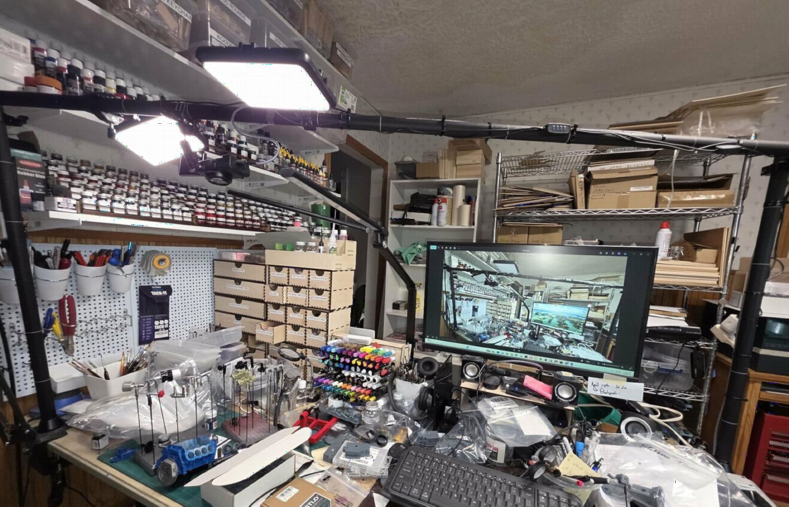 JUSMO LS15 Pro Camera Desk Mount, Aluminum Overhead Camera Mount Rig | DIY Length Height, 22lb Load, Aluminum, Multi-Device Expandable for DSLR Phone Light Microphone Streaming Studio Video customer photo 2