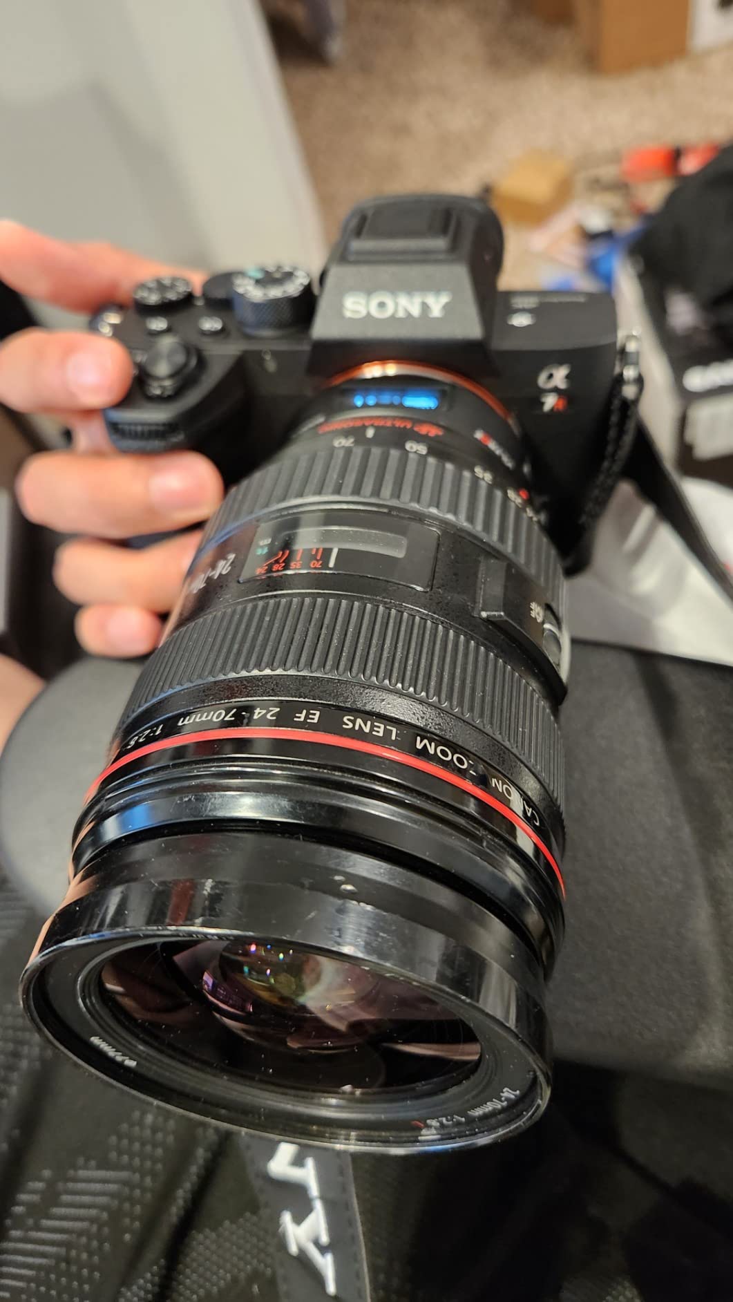 VILTROX EF-E5 Lens Adapter, EF/EF-S Lens to E-Mount Camera, Auto Focus Adapter Ring Converter Control Ring Compatible with Canon EF/EF-S to Sony E Mount Camera A7/A7R/A7S/A7M/A6500/A6400/A6000 customer photo 1