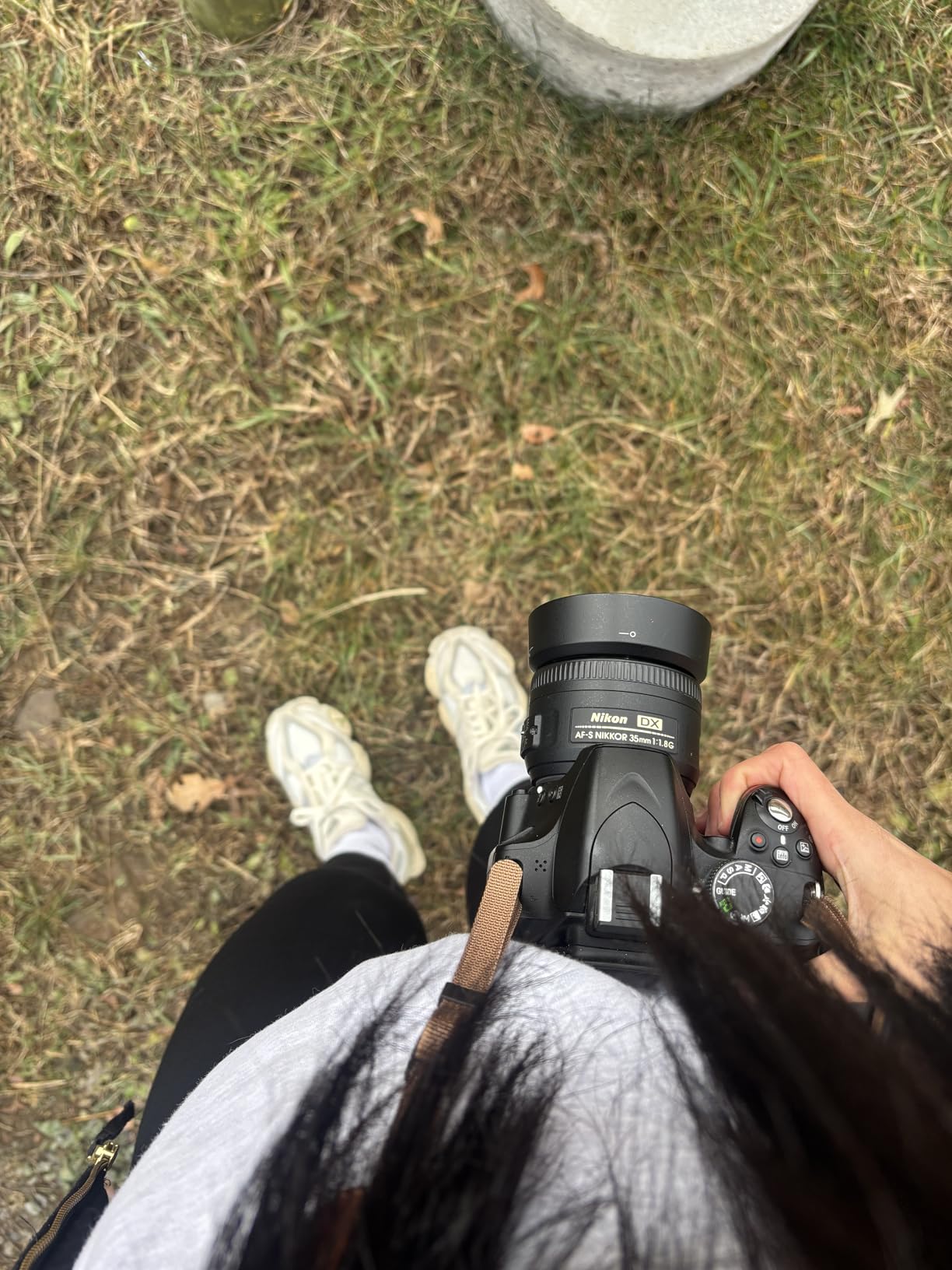 MoKo Camera Strap Compitable with Canon/Sony/Nikon/Minolta/Panasonic/DSLR | Cotton Vintage Camera Strap, Adjustable Neck Shoulder Strap, for Camcorder, Binoculars, for Adults Kids, Black + Beige customer photo 2