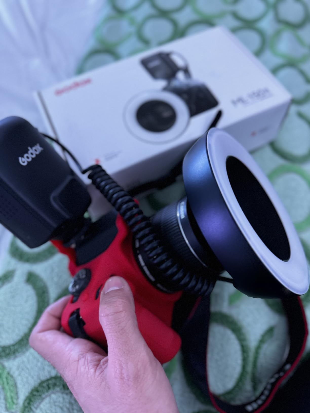 Godox ML150II Macro Ring Flash on Camera Ring Flash Light GN12 CCT 5800K±200K for Fuji, for Canon, for Nikon, for Sony, for Olympus Camera customer photo 2