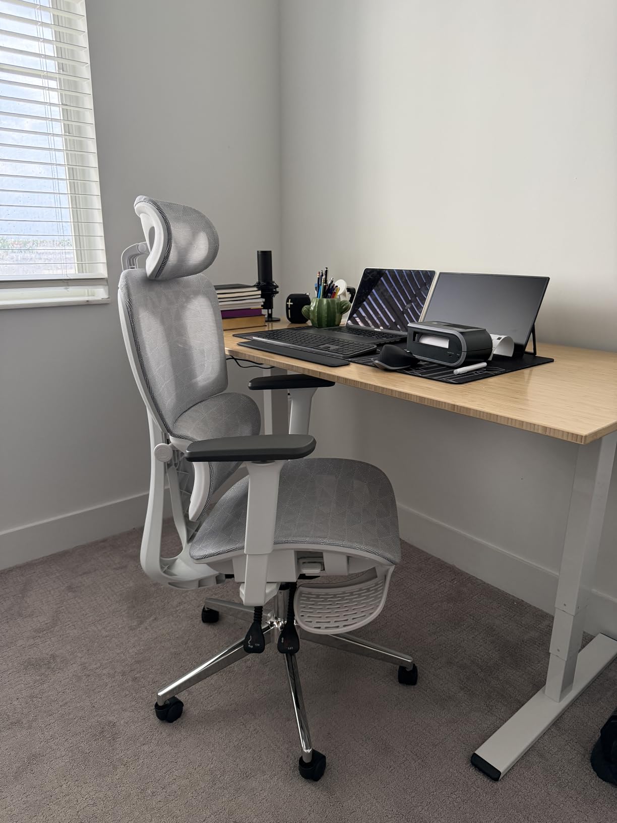 Ergonomic Office Chair with Footrest, Big and Tall Desk Chair with Adjustable Lumbar Support, Seat Depth & 3D Armrests, High Back Mesh Computer Chair for Home Office, Black customer photo 2