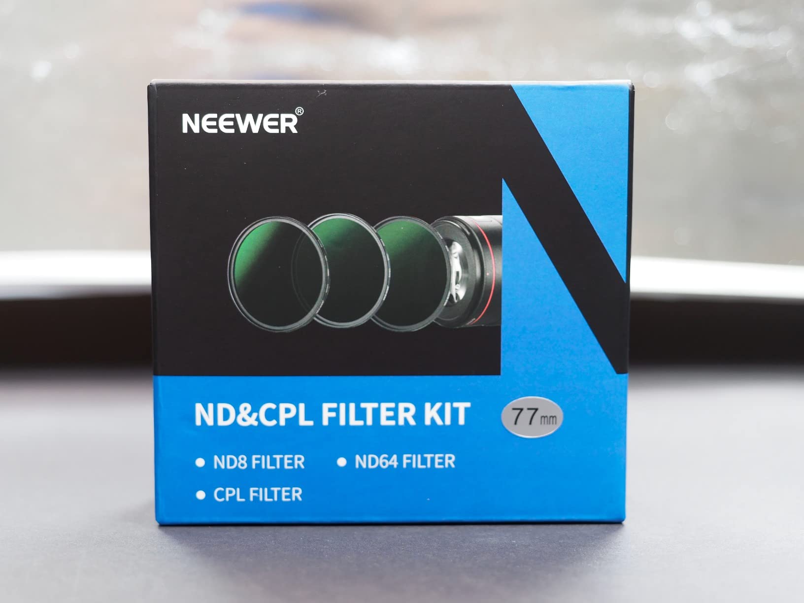 NEEWER 77mm Lens Filter Kit ND8 ND64 CPL Filter Set, Neutral Density+Circular Polarizer Filter Kit with 30 Layers Nano Coating/HD Optical Glass/Water Repellent/Scratch Resistant/Ultra Slim/Filter Bag customer photo 1