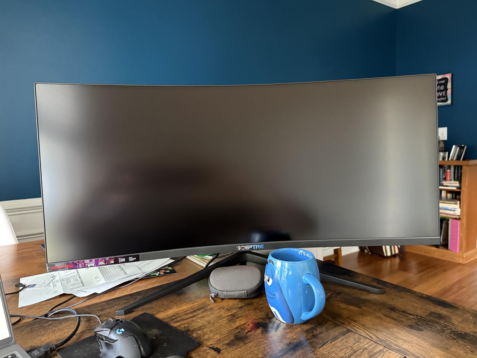 Sceptre 34-inch Curved Ultrawide WQHD 165Hz Gaming Monitor, 1500R Curved Display, 1ms MPRT, HDMI, DisplayPort, Build-in Speakers, Blue Light Shift, Black (C345B-QUT168) customer photo 1