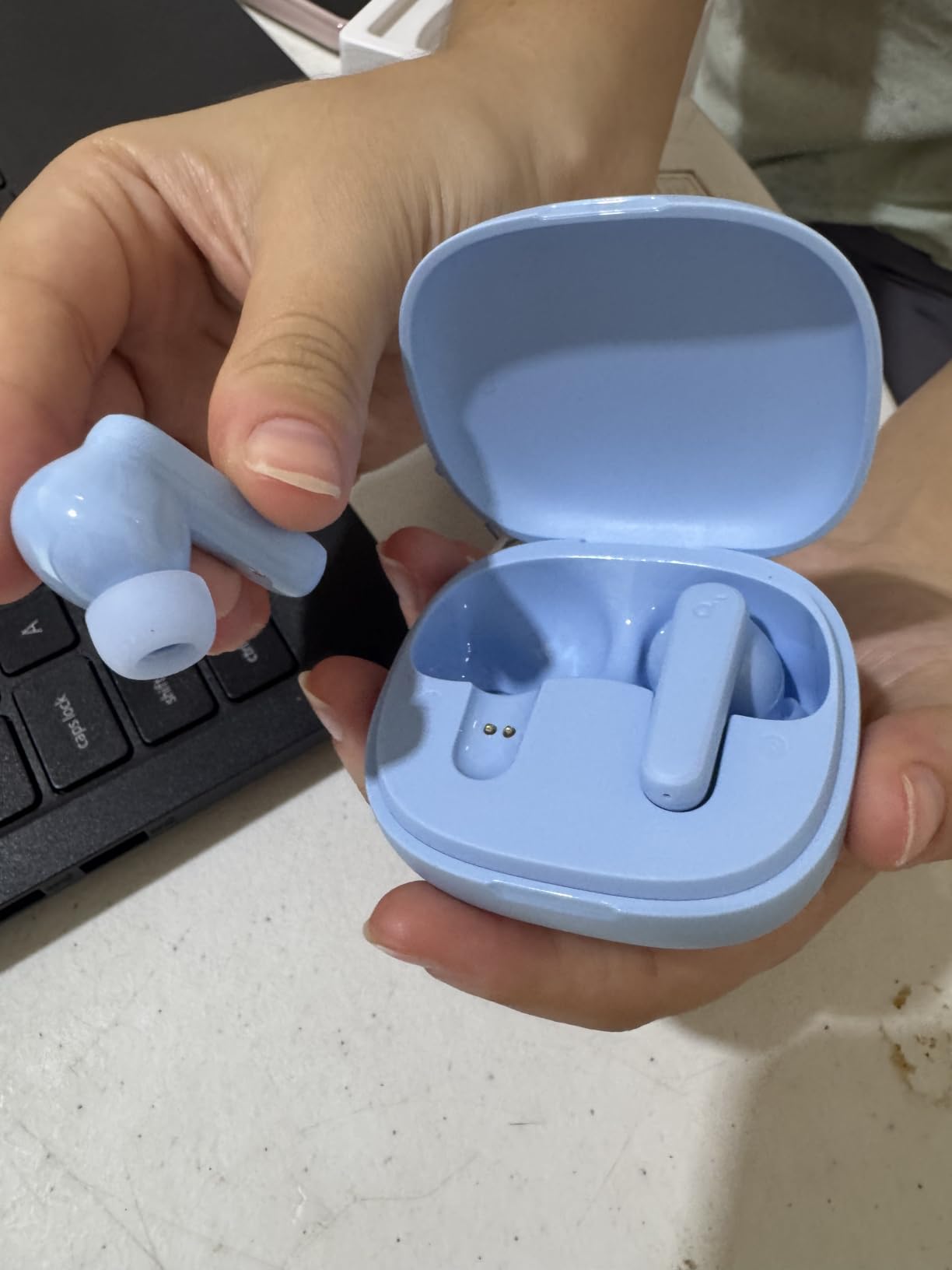 Soundcore by Anker P20i True Wireless Earbuds, with Big Bass, 30H Playtime | Bluetooth 5.3, Water-Resistant, 2 Mics for AI Clear Calls, 22 Preset EQs, Customization via App customer photo 1