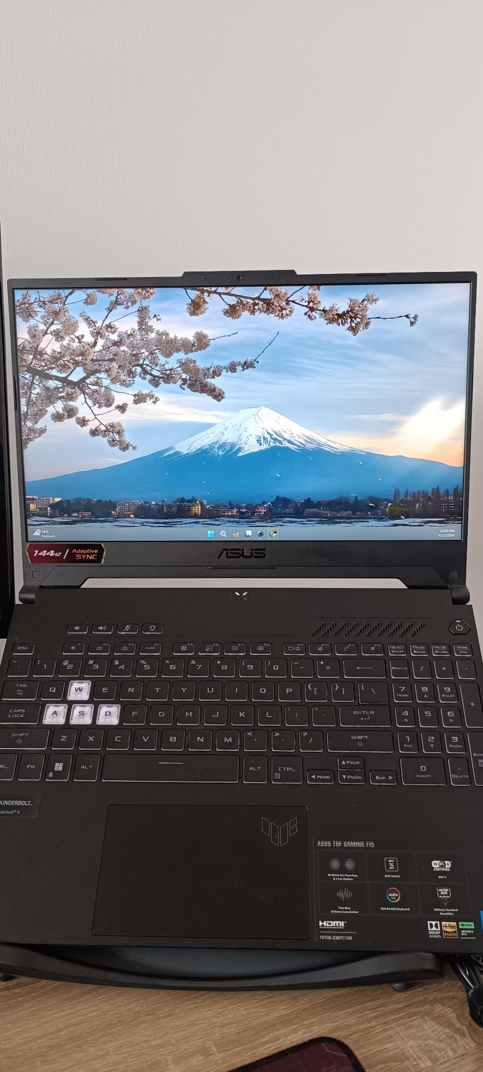 ASUS TUF Gaming F15 (2022) Gaming Laptop, 15.6â€ FHD 144Hz Display, GeForce RTX 3050, Intel Core i5-12500H, 16GB DDR4, 512GB PCIe SSD, Wi-Fi 6, Windows 11, FX507ZC-ES53,Mecha Gray customer photo 2