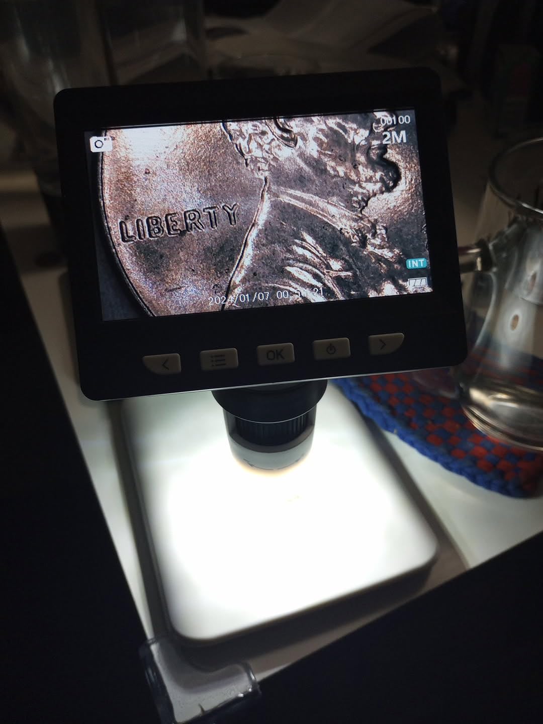 Digital Coin Microscope 1000X, 4.3