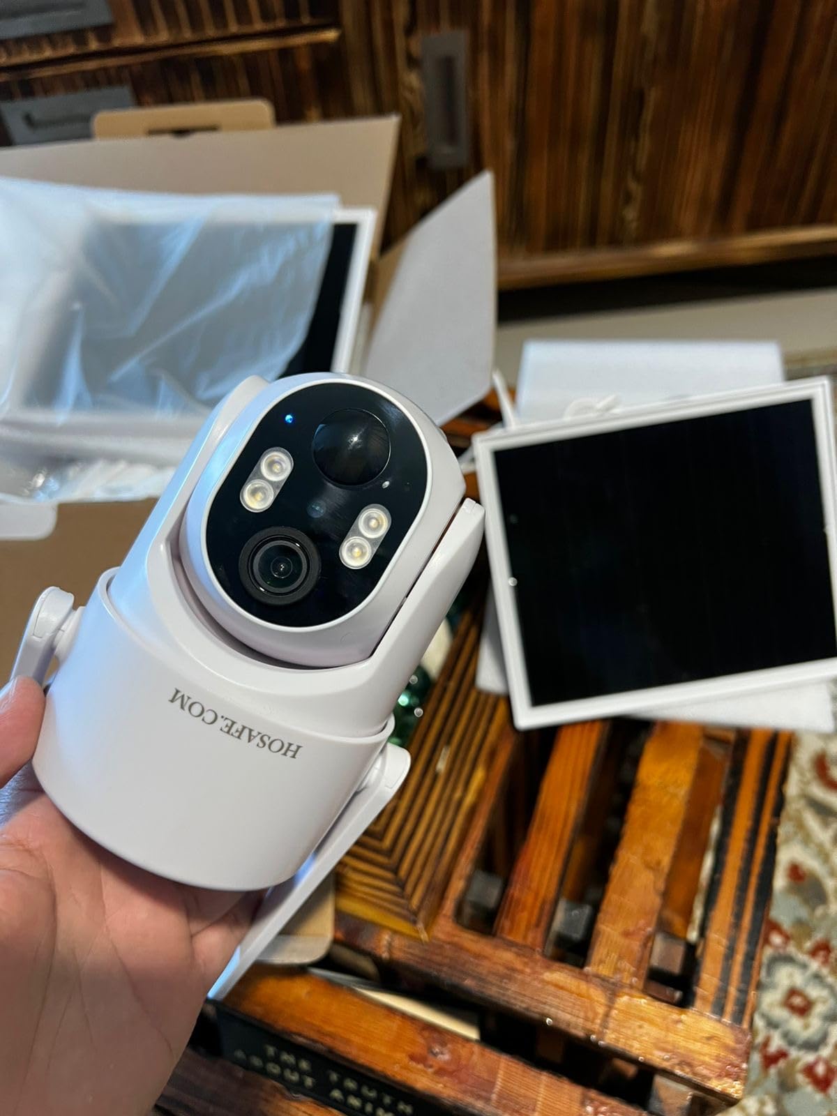 HOSAFE.COM 4G LTE Cellular Security Camera No Internet Needed, 2K Solar No WiFi Security Camera Outdoor Wireless with SIM Card Jobsite,360 Live View, Motion Detection,Free Cloud Storage(Need Apply) customer photo 2