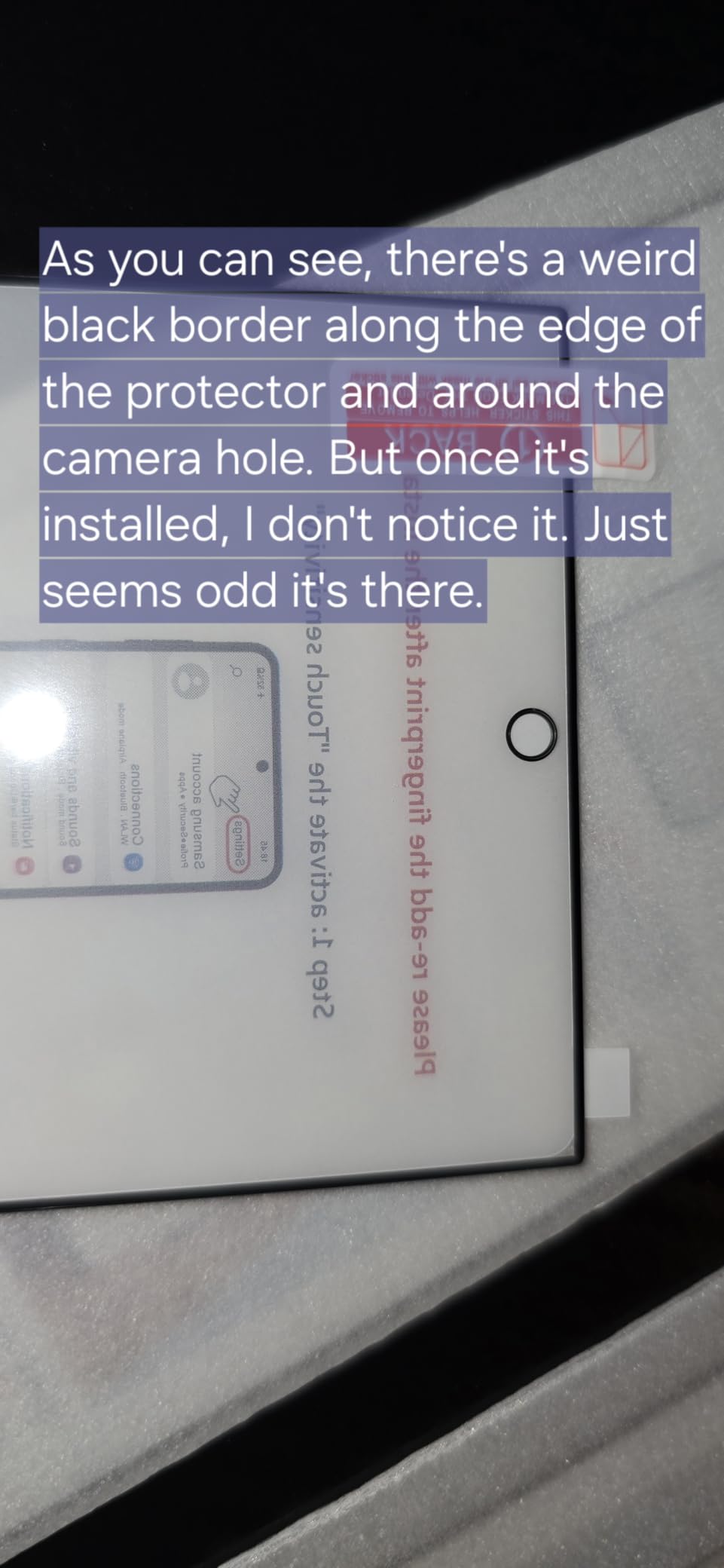 Ailun Screen Protector + Camera Lens Protector for Galaxy S24 Ultra | 3+3 Pack, 6.8 Inch, Tempered Glass, Fingerprint Unlock, 0.25mm Ultra Clear, Case Friendly customer photo 1