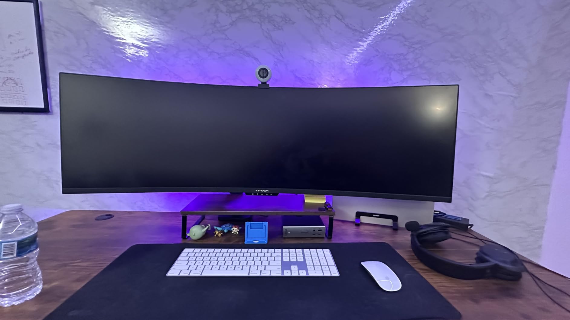 ARES WING Ultrawide Monitor Arm for 17 to 49 Inch and 44 Lbs Screen, Pro Gas Spring, Full Range of Motion, VESA 75/100 Mount customer photo 2