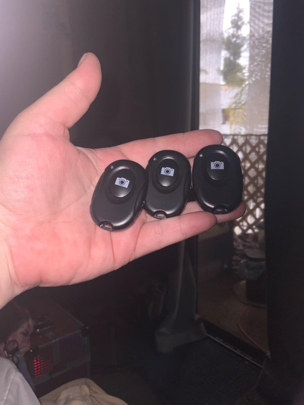 Wireless Camera Shutter Clicker | Camera Shutter Remote Control for iPhone & Android Smartphones | Wireless Remote Control Selfie Button - Includes Wrist Strap customer photo 1