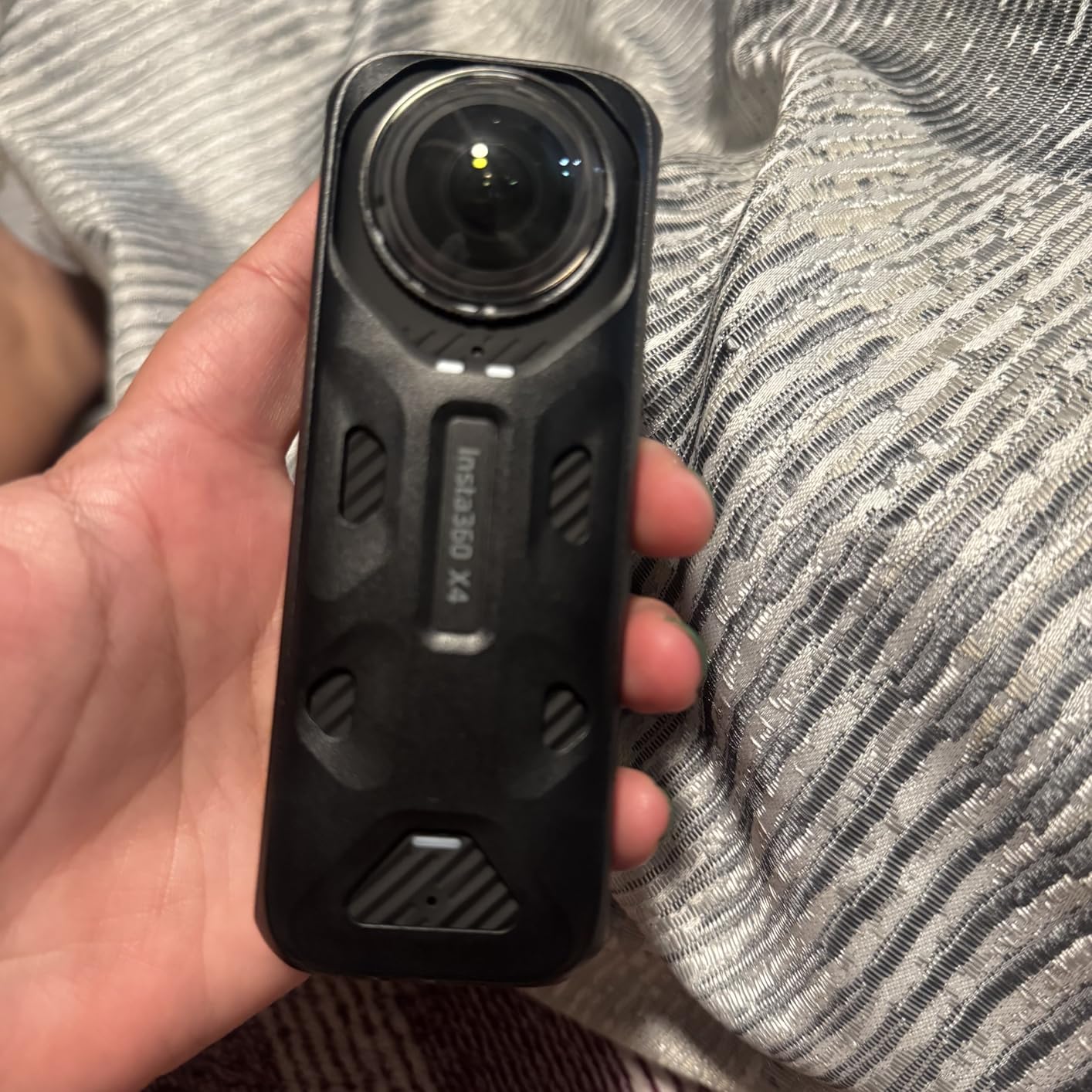 Insta360 X4 8K 360 Waterproof Action Camera, 8K 360, Stabilization, Touch Screen, AI Editing, Live Streaming, Webcam, Voice Control, Black customer photo 1