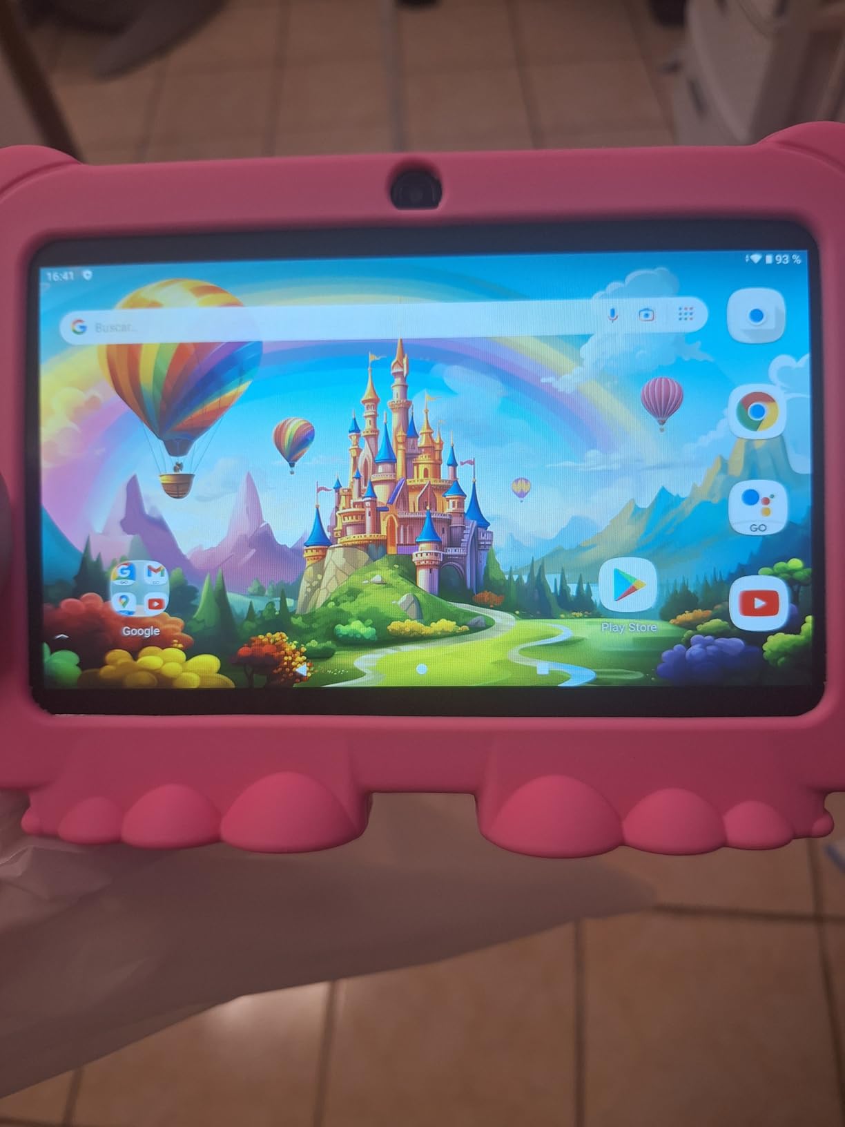 HOTTABLET Kids Tablet 7 inch Android, 4GB RAM 32GB ROM, 1TB Expandsion, with Parental Control, WiFi, Bluetooth, Dual Camera with Silicone Case, 1PCS (Blue) customer photo 1