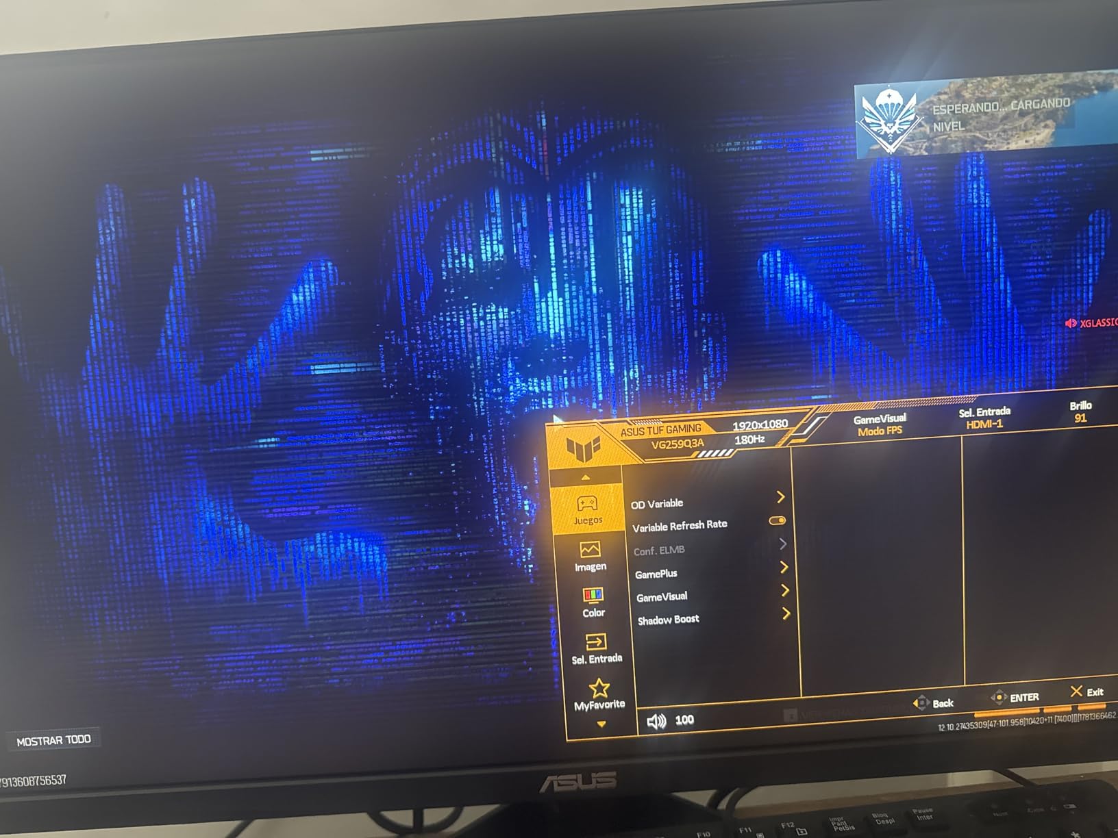 ASUS TUF Gaming 25 (24.5 viewable) 1080P Gaming Monitor (VG259Q3A) - FHD, 180Hz, 1ms, Fast IPS, Extreme Low Motion Blur, FreeSync, Variable Overdrive, Speakers, 99% sRGB, Shadow Boost 3yr Warranty customer photo 2