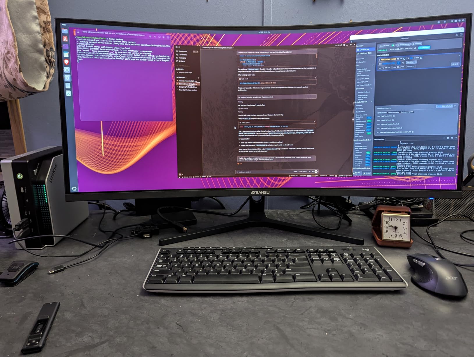SANSUI 34-Inch Curved Gaming Monitor UWQHD 3440 x 1440P 200Hz Ultrawide | PIP/PBP, OD 1ms, HDR, 300nits, 130% sRGB, DCI-P3 97%, AI Crosshair, HDMI2.1 x2, DP1.4 customer photo 1