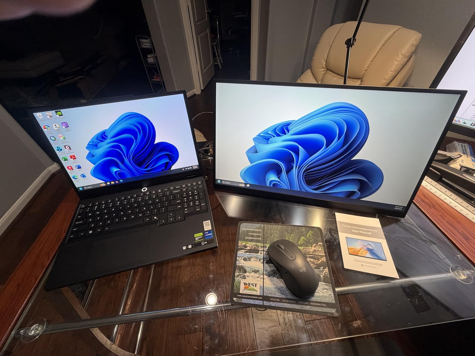 EVICIV Portable Monitor Touchscreen 15.6