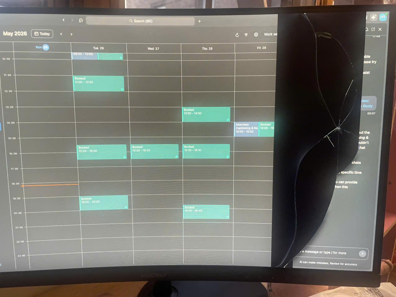 KOORUI 27 Inch Curved Gaming Monitor QHD 180Hz, 1ms 1500R VA Display | 2560x1440p Monitor, Adaptive Sync, 4000:1 Contrast, 90% DCI-P3, Eye Care, HDMI×2 and DP, VESA, FPS & Console Gaming customer photo 1