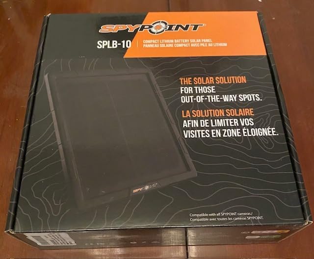 SPYPOINT Solar Panel for Trail Camera with Internal Battery for Outdoor Trail Camera Solar Panel (SPLB-10) | Internal Battery for Outdoor customer photo 2
