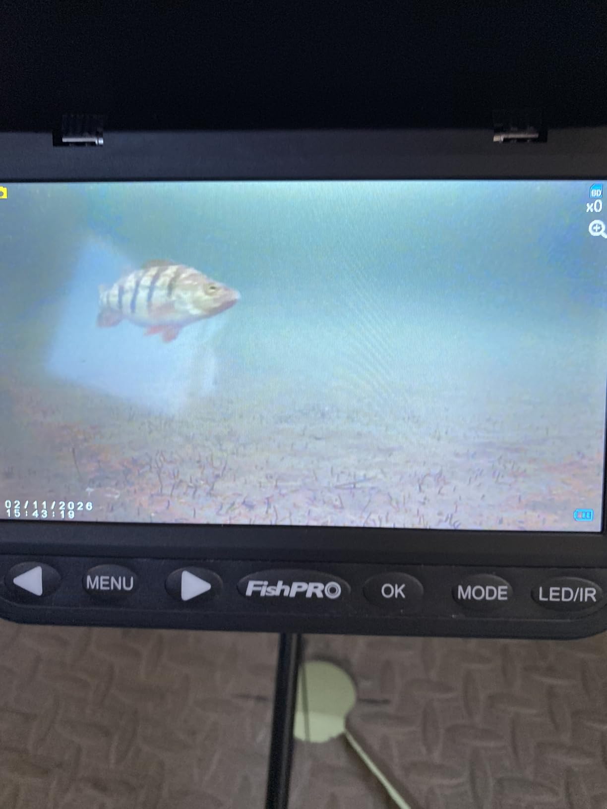 [FishPRO® 2026 Upgrade] NO.1 HD 1080P Underwater Fishing Camera 7'' IPS- w/10,000mAh (Ease to Use) N/DVR Ice Fishing Camera, Fish Finder Camera for Ice Lake Boat Fishing w/USB-C, LED+IR, 82ft customer photo 2