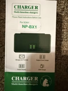 NP-BX1 Battery 2-Pack and Charger Set, Rechargeable Dual Battery Case | Camera Accessories kit for Sony Lithium-Ion NP-BX1, RX100 VII/VIII, ZV1 II, ZV1F, ZV-1F, DSC-HX400, RX1 Replacement Attachments customer photo 2
