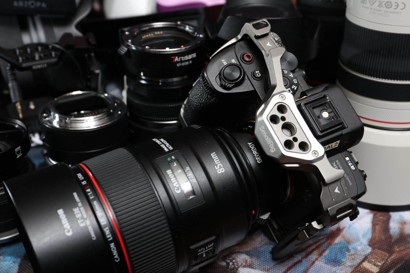 EF to Sony E Mount Adapter, Auto Focus Lens Converter Ring for Canon EF/EF-S Lens to Sony E Mount Camera A7III A7RIII A7IV A9 A6600, with Auto Focus & Aperture Control customer photo 2