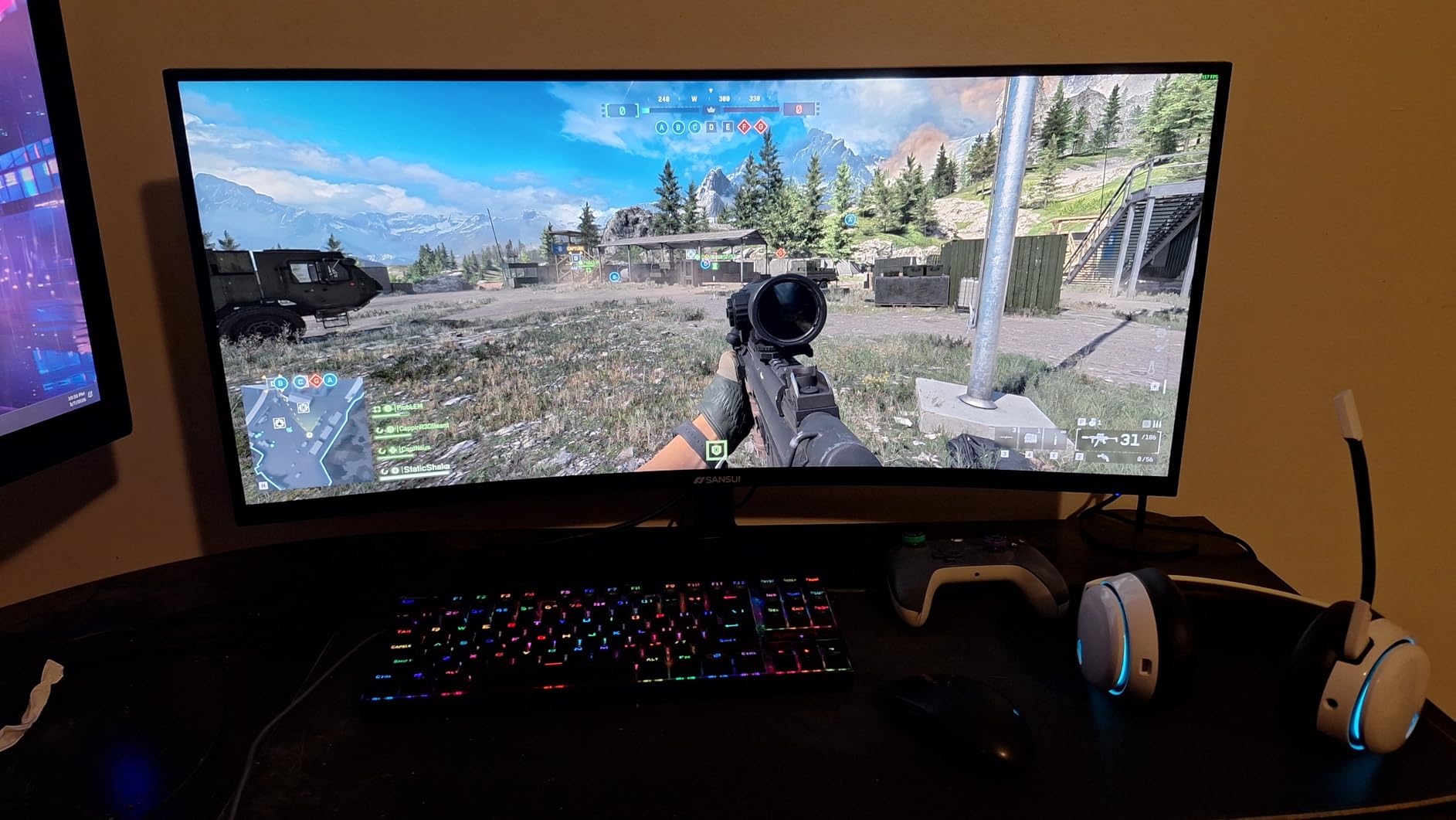 SANSUI 32 Inch Curved 240Hz Gaming Monitor High Refresh Rate, FHD 1080P | Gaming PC Monitor HDMI DP1.4, 1500R Curvature, 1Ms MPRT, HDR, Metal Stand, VESA Compatible(DP Cable Incl.) customer photo 1