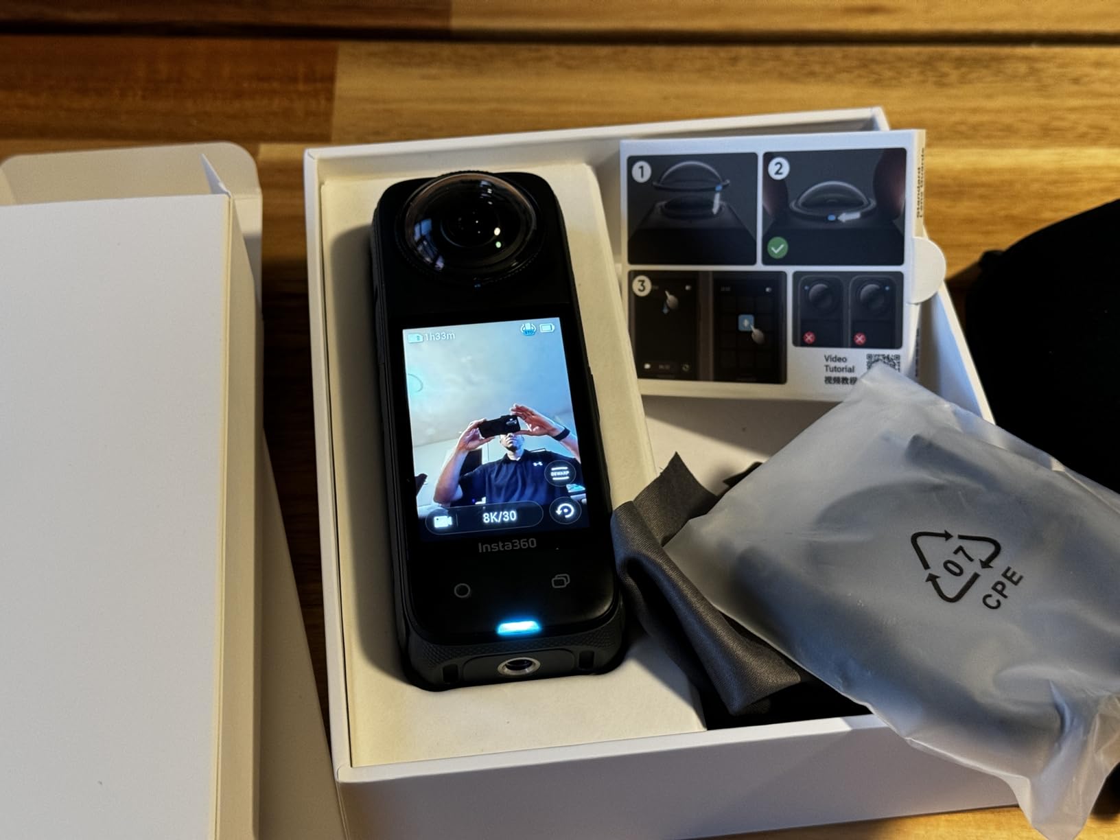 Insta360 X4 Ski Bundle - 8K Waterproof 360 Action Camera, 4K Wide-Angle Video, Invisible Selfie Stick, Removable Lens Guards, 135 Min Battery Life, AI Editing, No Micro SD Card customer photo 2
