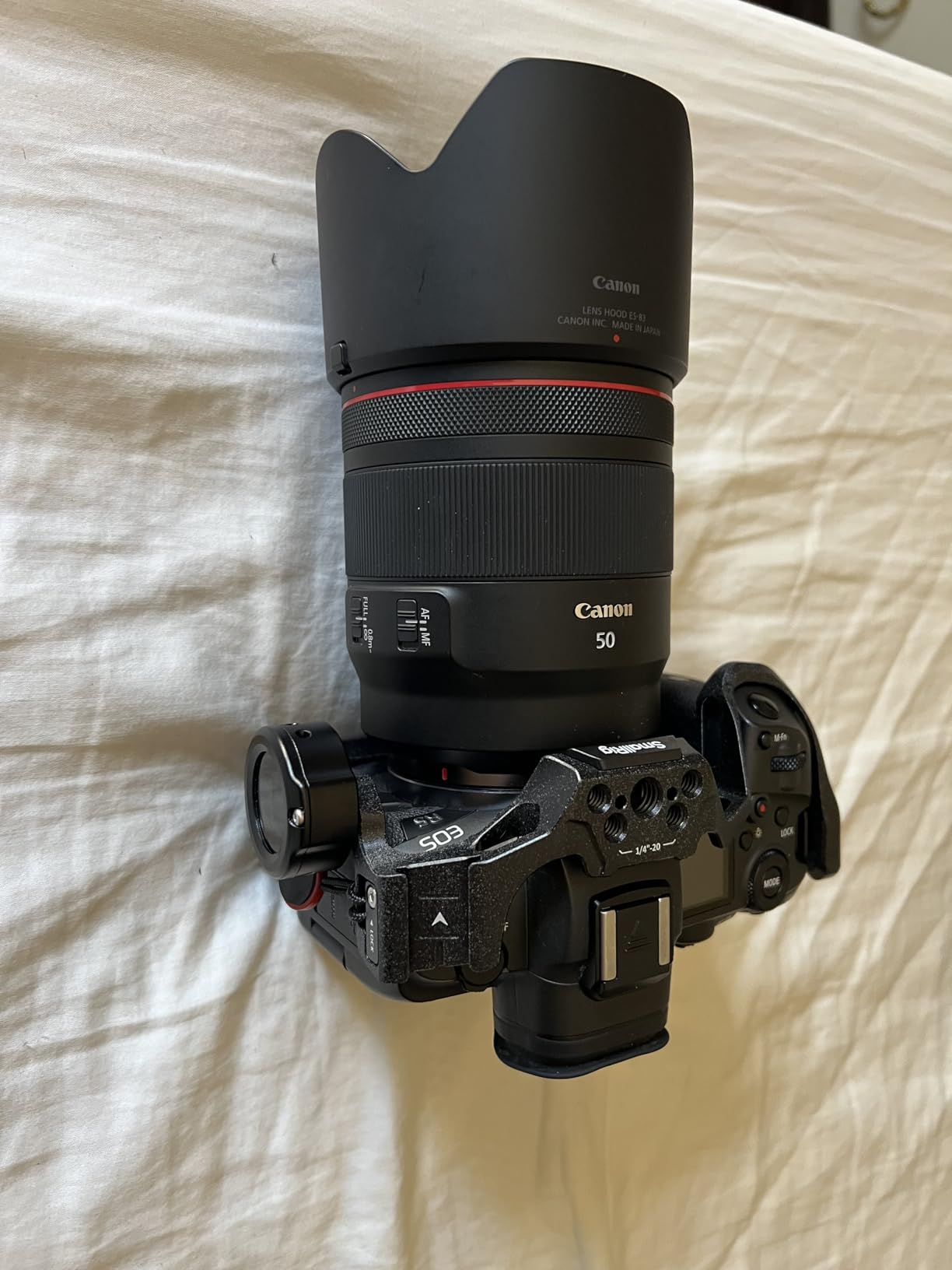 SMALLRIG Black Mamba Camera Cage for Canon R5 Mark II, Aluminum Alloy Camera Rig with Cold Shoe, 1/4''-20 & 3/8''-16 Threaded Holes, Built-in Quick Release Plate for Arca-Type - 4975 customer photo 1