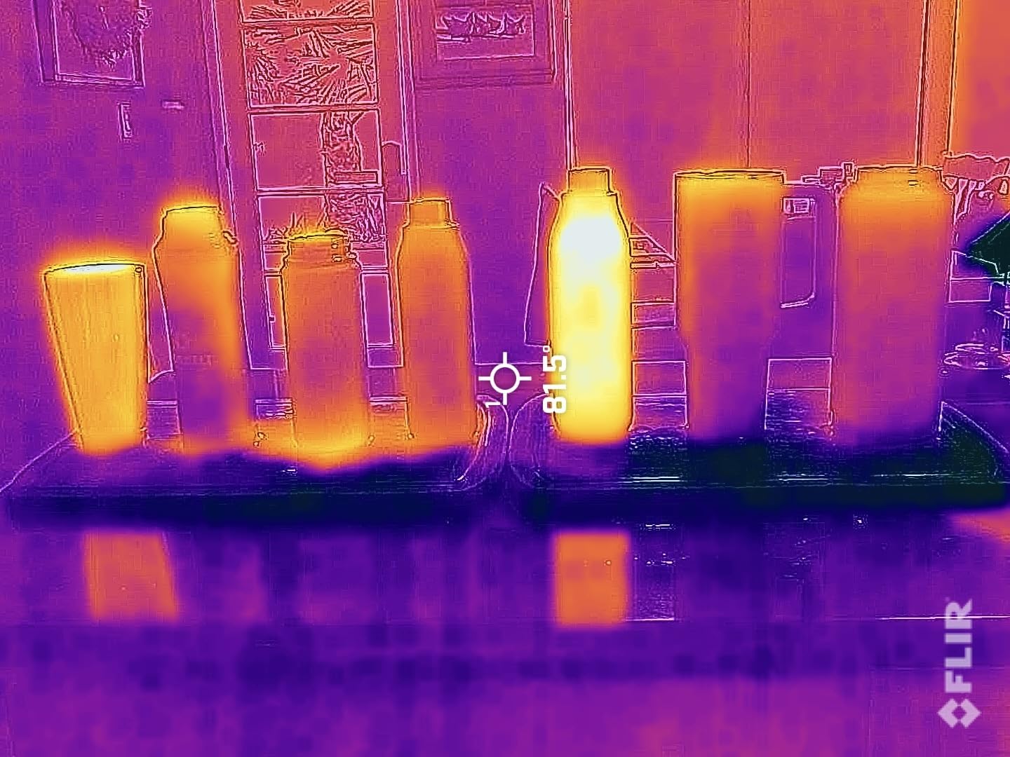 FLIR ONE Pro - Thermal Imaging Camera for iOS Smartphones (iPhone 15 and Newer w/USB-C), 480x360 Super Resolution (160x120 Native IR), MSX, VividIR, jobsite tough, case customer photo 1