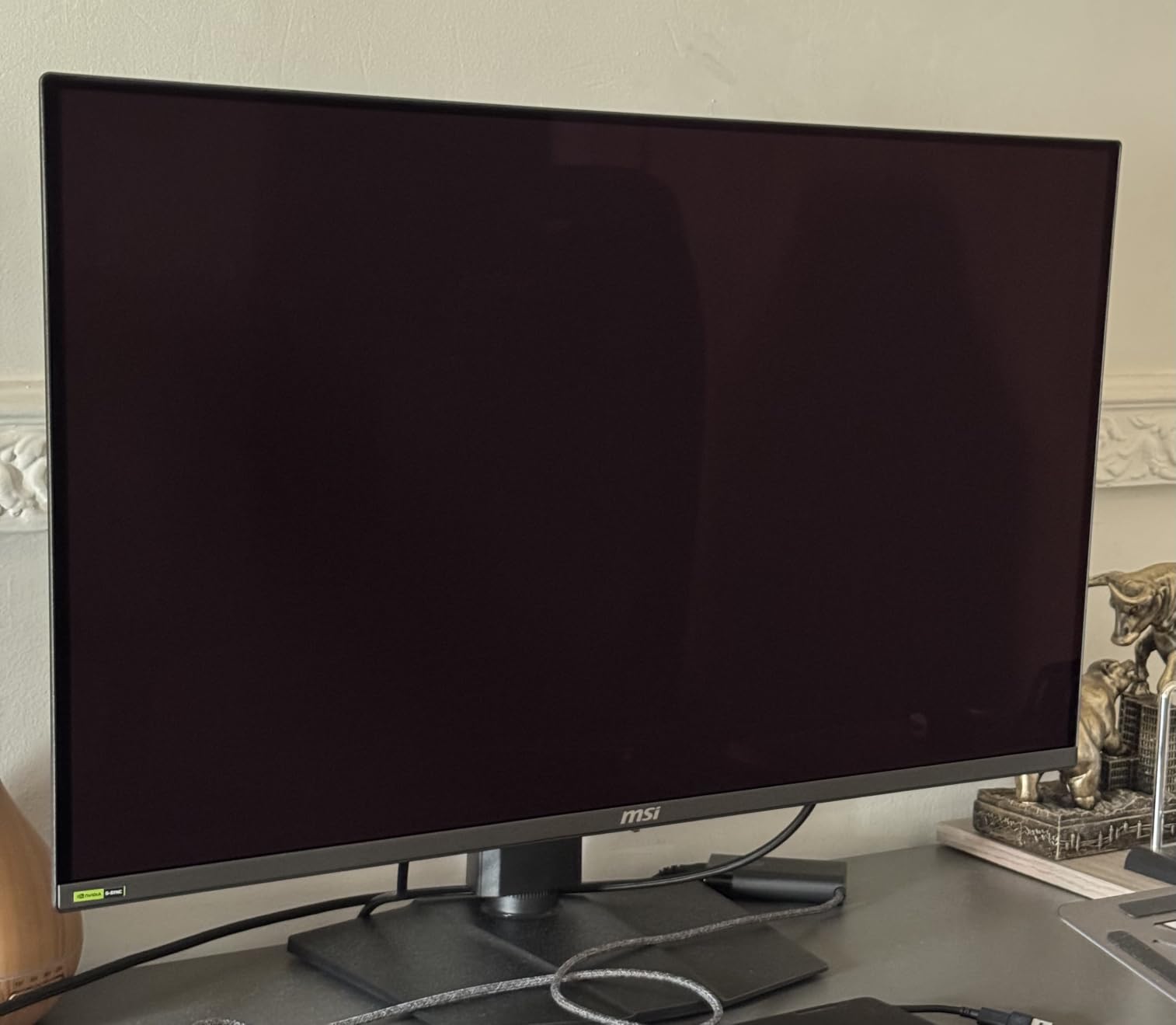 MSI MPG 322URX QD-OLED 32-inch 3840 x 2160 (UHD) Computer Monitor, 240Hz, Adaptive-Sync, HDMI, DP Port, VESA Mountable, Tilt, Speaker, 0.03ms, Black customer photo 1