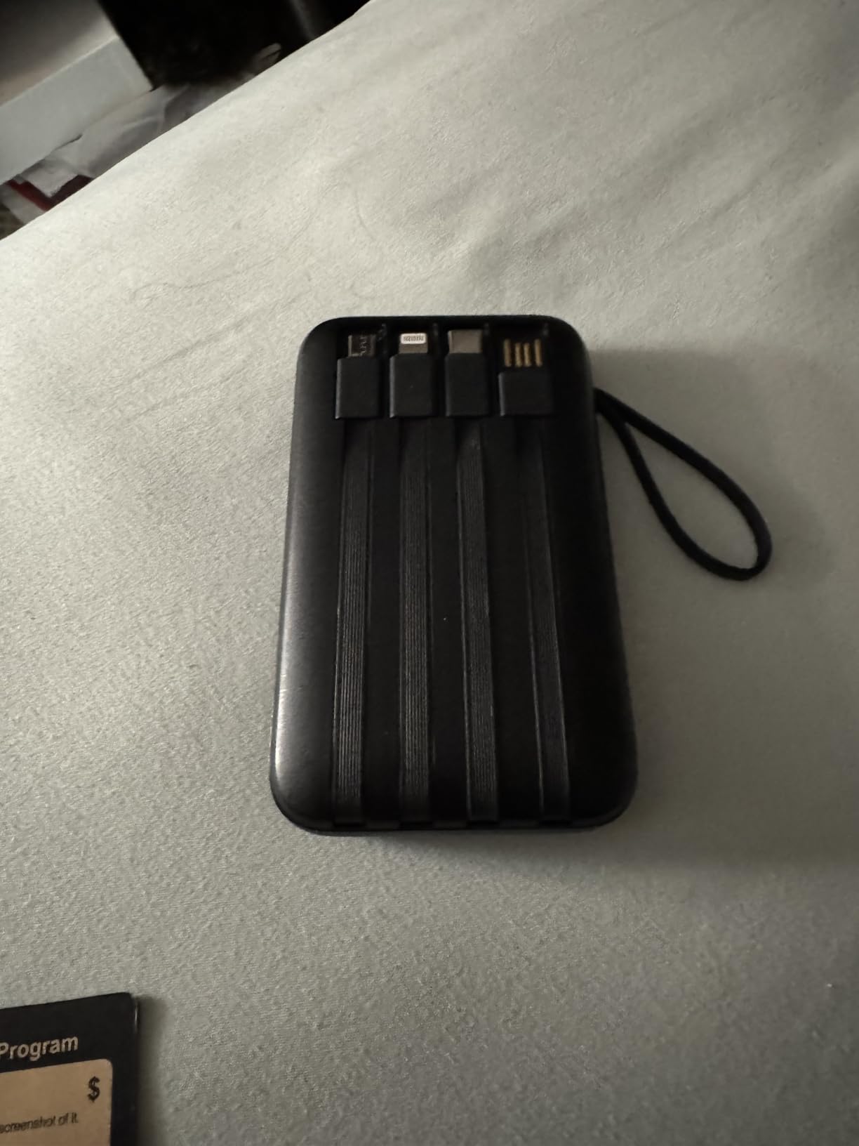 HELLEE 15000mAh Portable Charger Power Bank, 45% Smaller Built-in 4 Cables customer photo 2