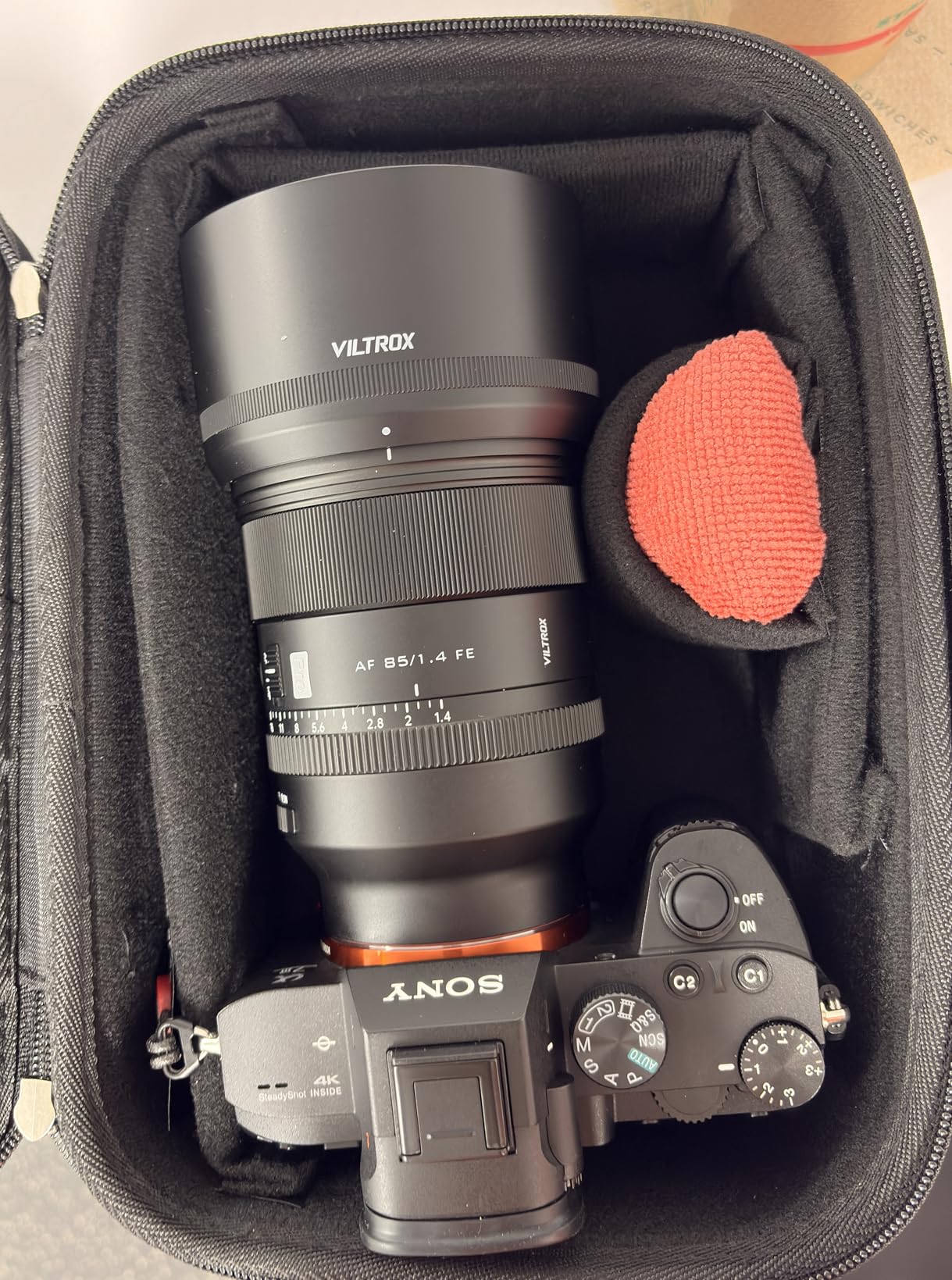 ProCase Hard Shell Digital Camera Case for Canon Rebel T7 -Black | Soft Padded Bag with 1 Shoulder Strap and 3 Adjustable Dividers for Digital Camera EOS R100/R50/DSLR/SLR/Nikon/Sony customer photo 1
