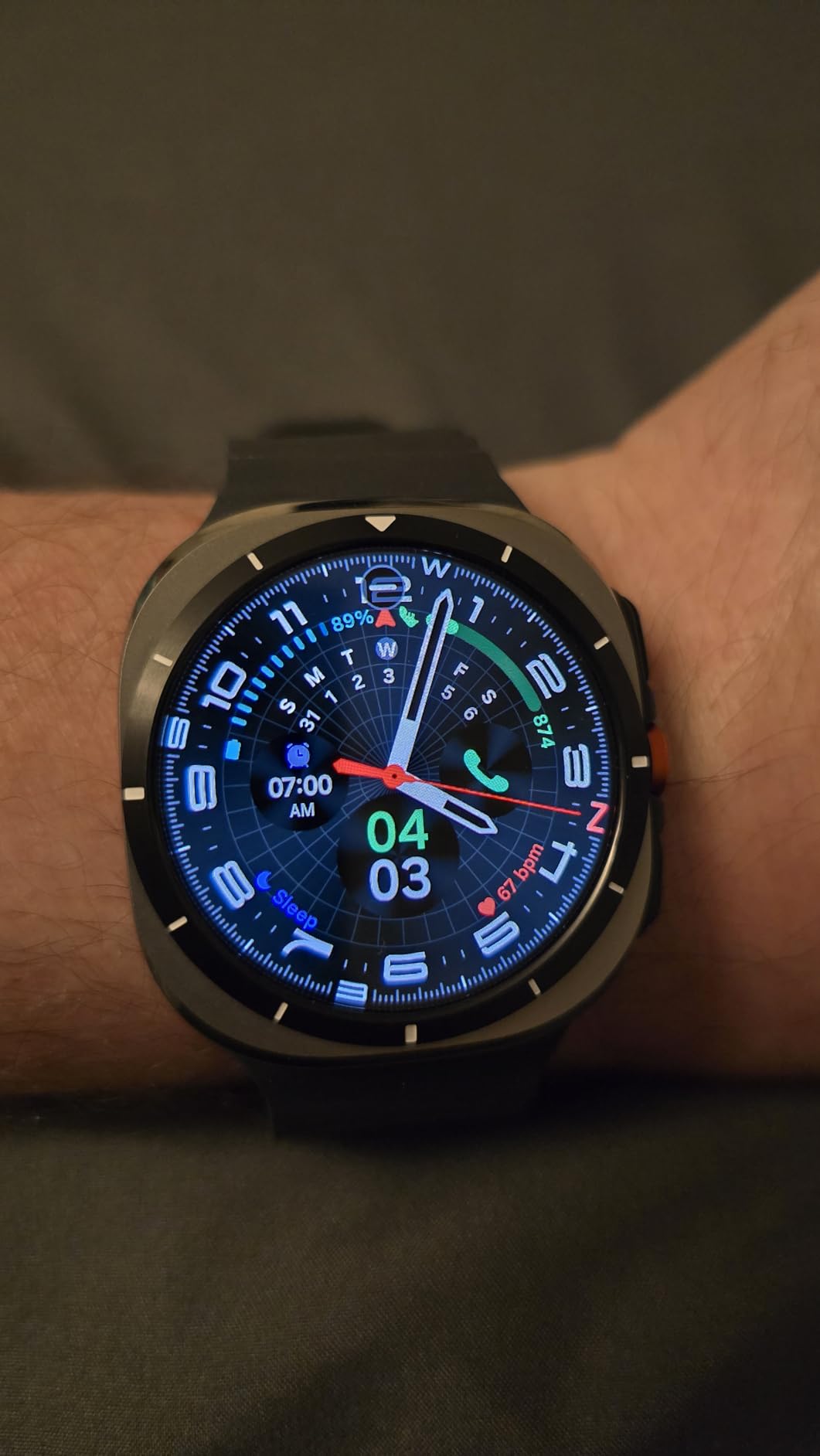 Samsung Galaxy Watch Ultra (2025), Titanium Gray, 47mm, LTE Smartwatch | Titanium Casing, Advanced Sleep Coaching, Running Coach, Energy Score, Heart Rate Tracking, GPS, [US Version, 2 Yr Warranty] customer photo 1