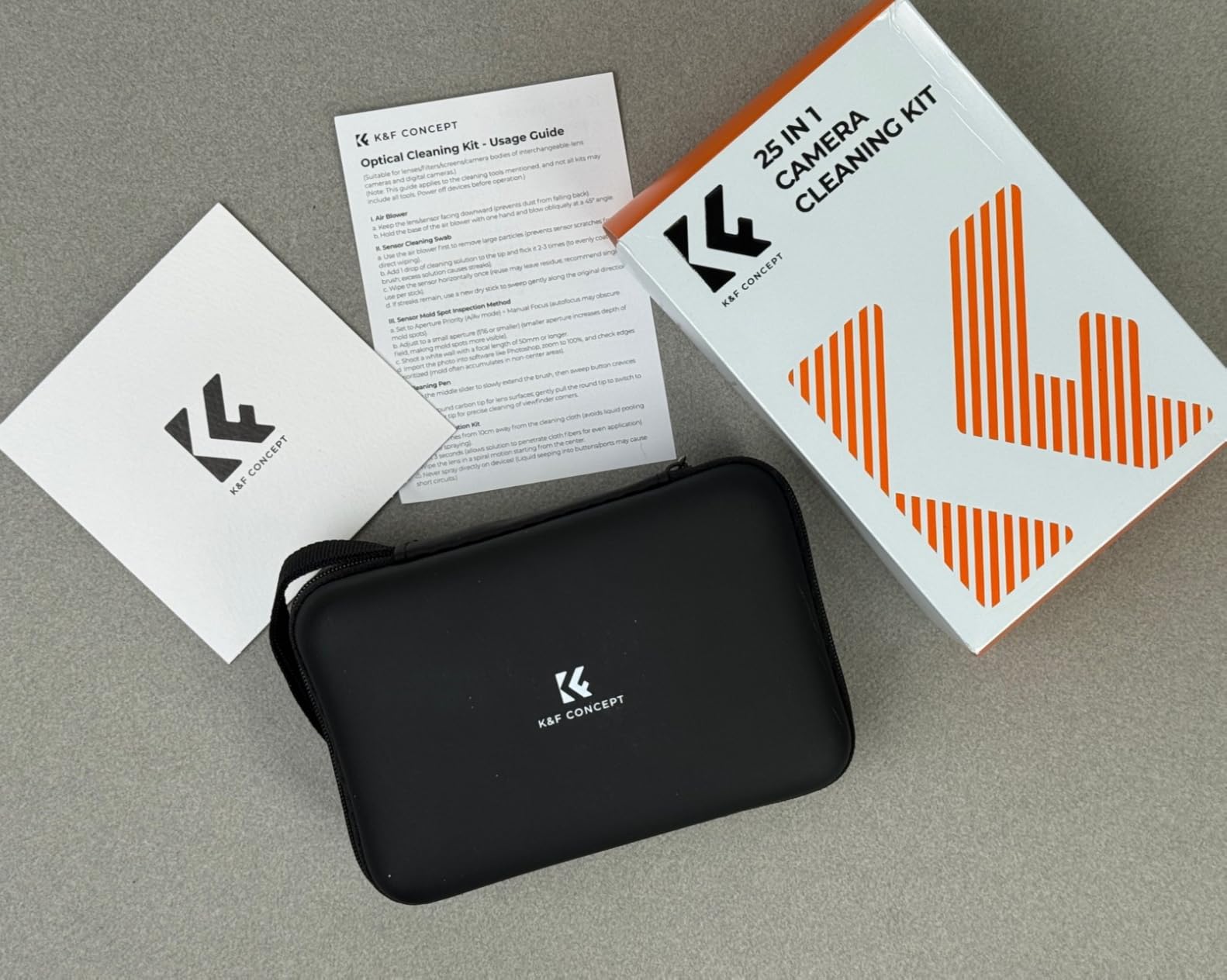 K&F CONCEPT 25 in 1 Camera Cleaning Kit, Full Frame Lens and Sensor Cleaner customer photo 2