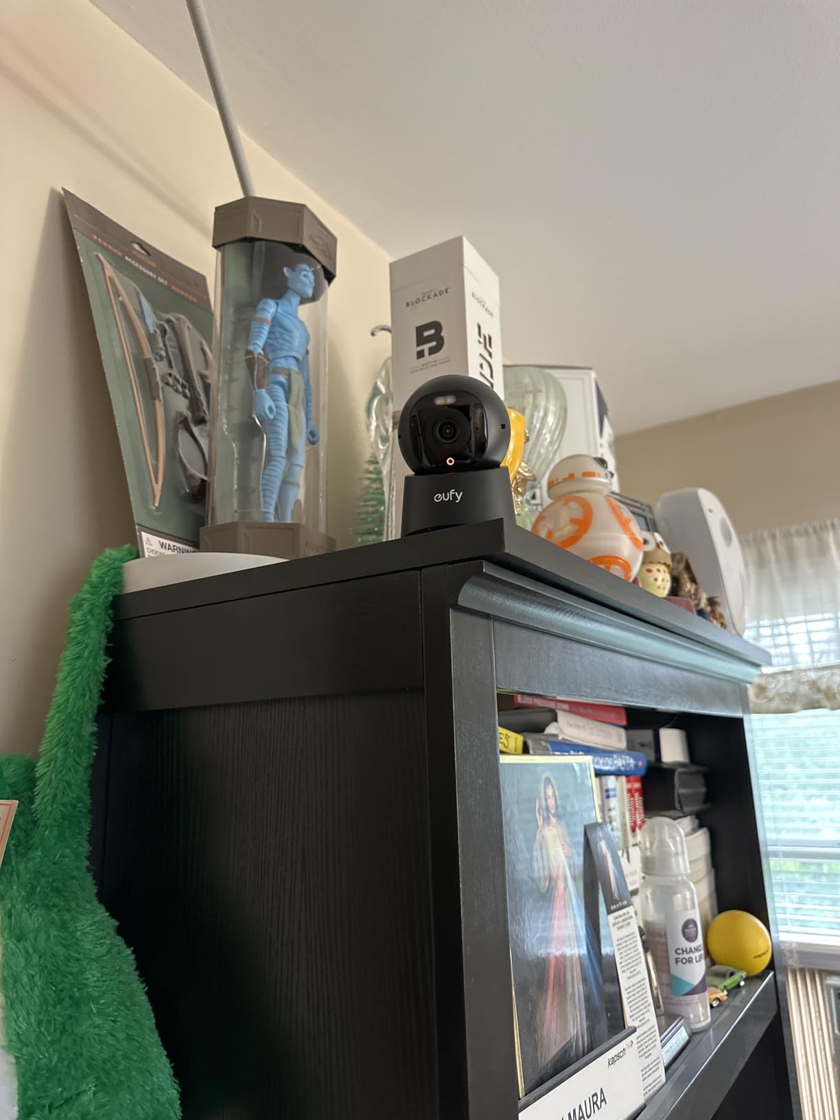 eufy Security 4K Indoor Camera E30, Pan and Tilt, AI Tracking, Pet Camera | Color Night Vision, Baby/Nanny Monitor with Two-Way Audio, AI Human/Pet Detection, Works with HomeKit, No Monthly Fee, Black customer photo 2