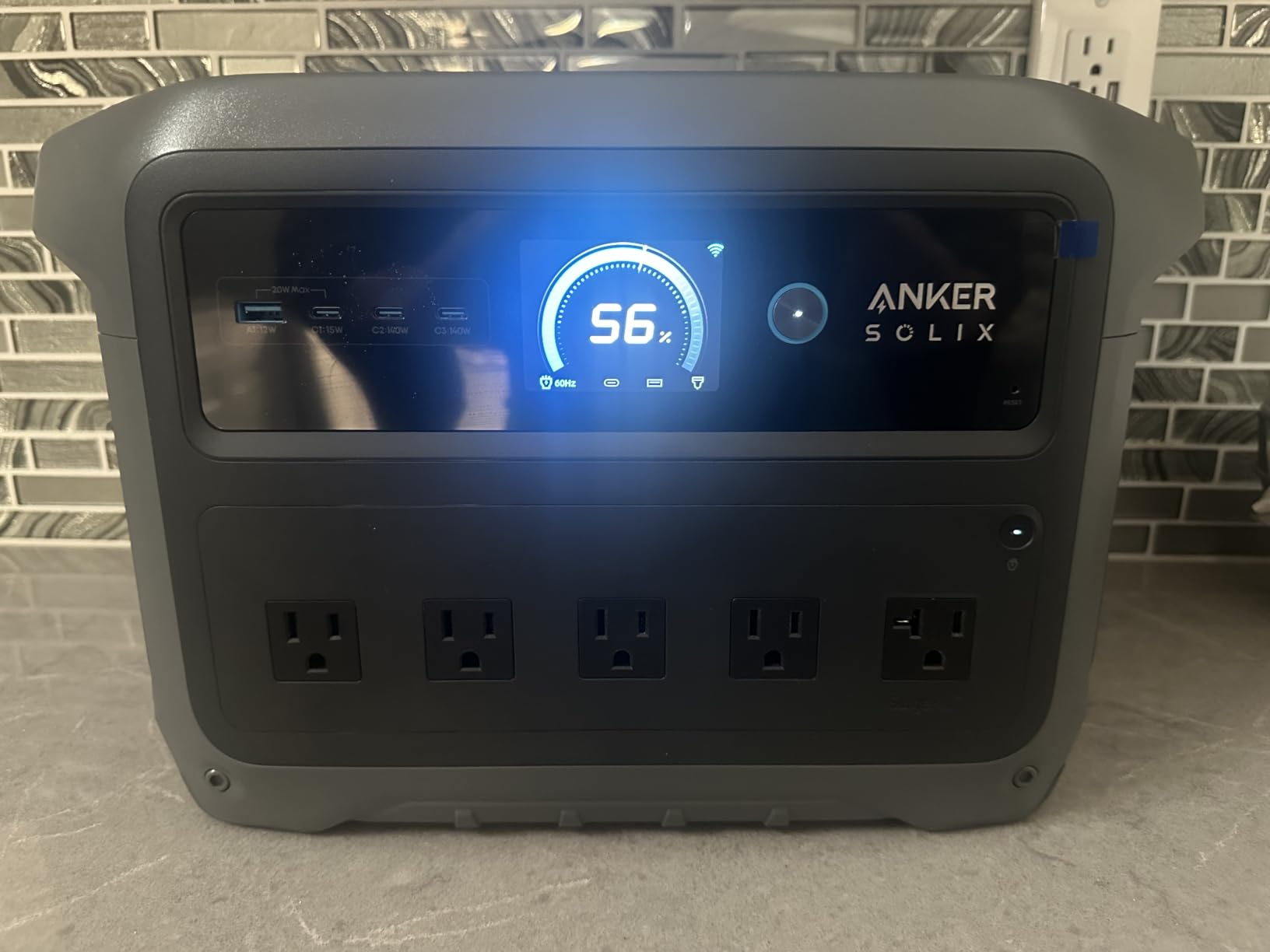 Anker SOLIX C1000 Gen 2 Portable Power Station, 2,000W (Peak 3,000W) Solar Generator, Full Charge in 49 Min, 1,024Wh LiFePO4 Battery customer photo 2