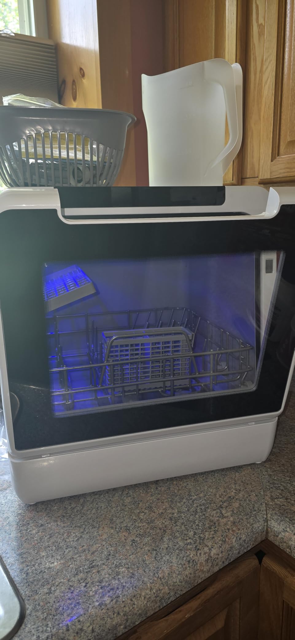 EUHOMY Countertop Dishwasher Portable, 8 Programs with 5L Tank, Black, 40dB customer photo 2