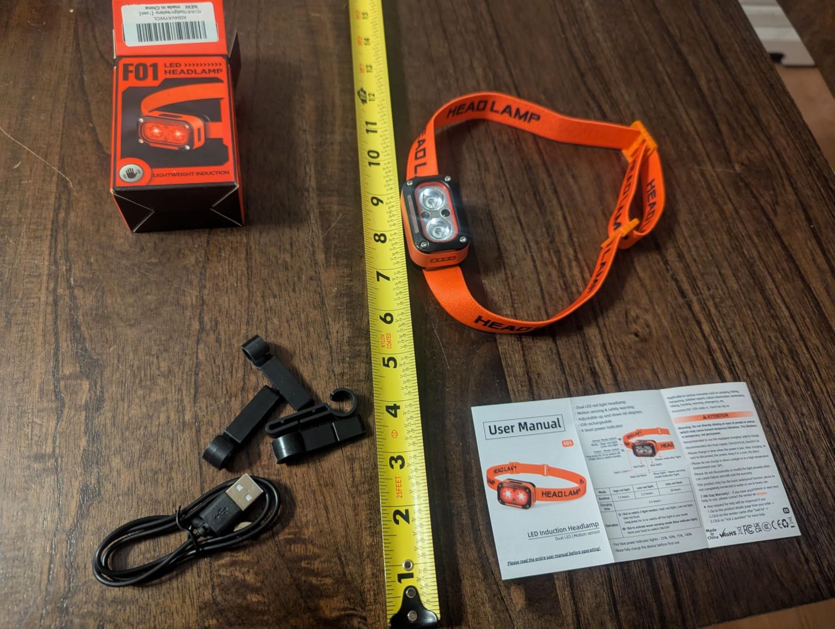 DARKBEAM Red Light Headlamp LED Rechargeable Headlamps for Night Astronomy | Redlight Only Headlight Head Lamp, Waterproof Head Lamps, Up/Down Adjustable for Adults Fishing, Hunting, Stargazing, Camping customer photo 1