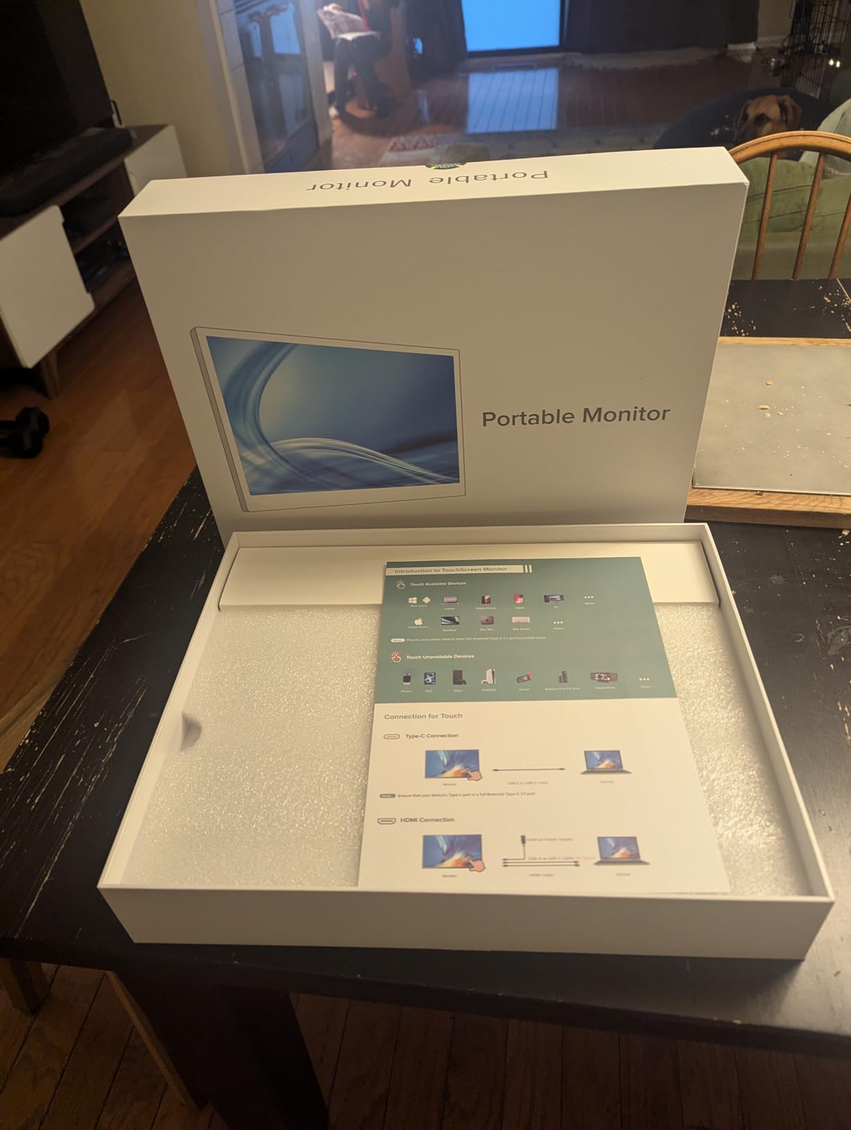 EVICIV Portable Monitor Touchscreen with Battery 8000mAh 15.6