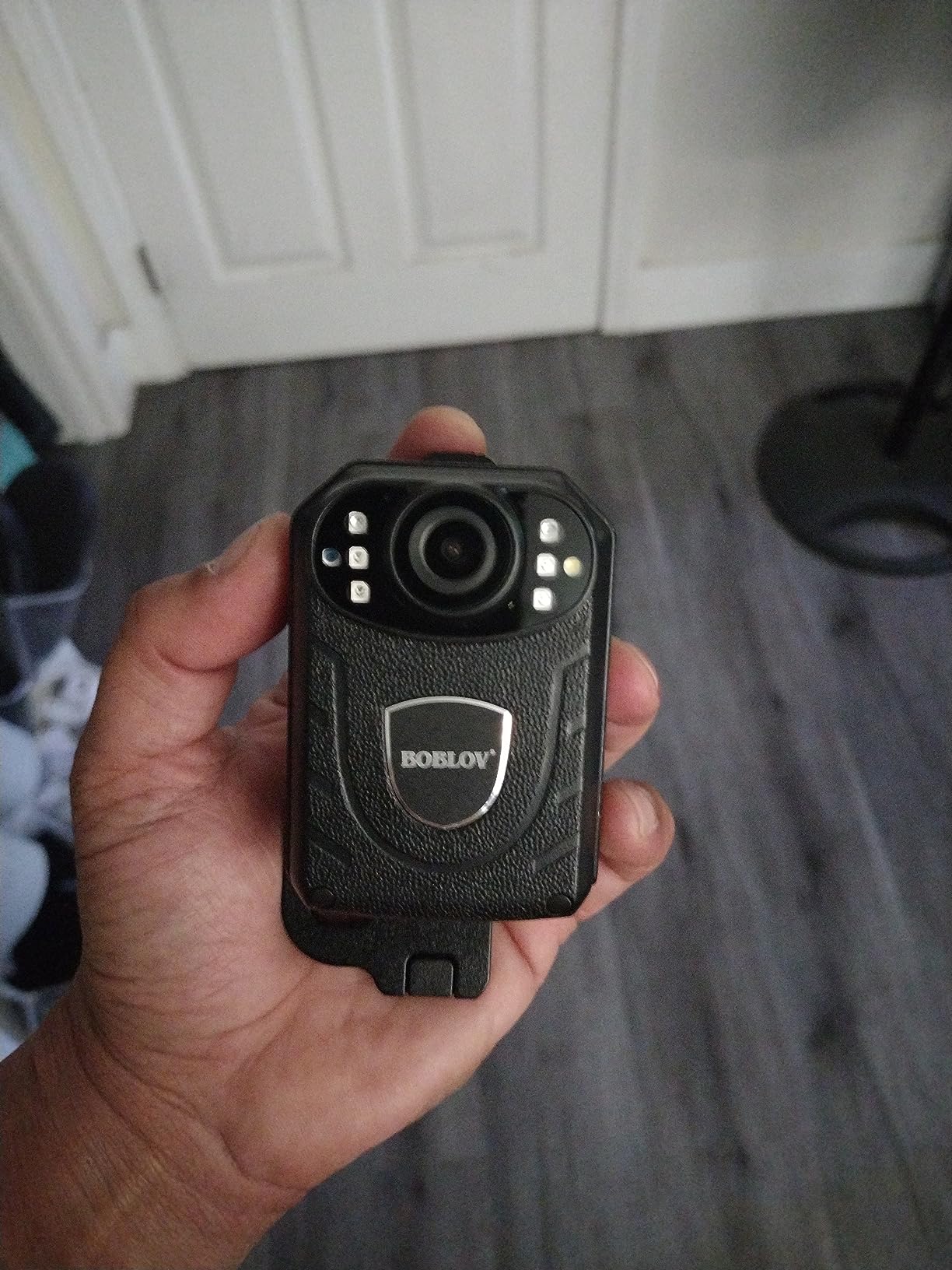 BOBLOV 5K Body Camera with Microphone, W5 Vlogging Camera, 5K/15FPS and 4K/60FPS with 270° Rotating Lens, External Mic Support, Clip/Strap Options, EIS Stabilization for Meeting, and Daily Use (64GB) customer photo 1