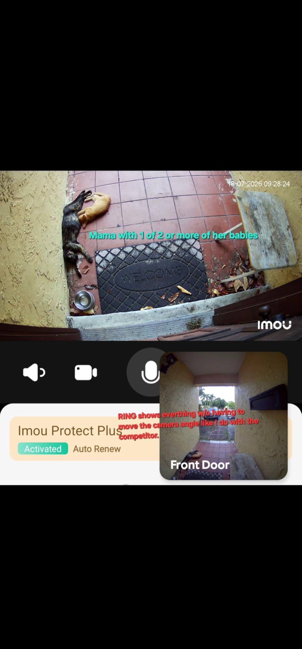 Ring Battery Doorbell 2K (newest model), Retinal 2K with wide-angle video, up to 6x Enhanced Zoom, Two-Way Talk, and Built-In Battery, Speckled White customer photo 1