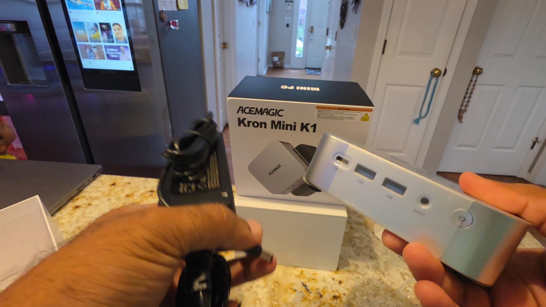 ACEMAGIC K1 Mini PC Windows 11 Pro, AMD Ryzen R2544 8GB DDR4 RAM 256 SSD M.2 3.7GHz (Beat 4300U/3500U) Mini Computers HDMI+DP1.4 Dual 4K UHD, Gigabit Ethernet Mini Desktop PC 28W for Home/Business customer photo 1