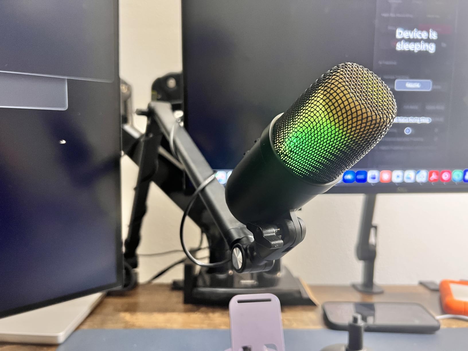 UBeesize Microphone Boom Arm, Aluminum Alloy Mic Arm Stand | 360° Rotatable Desk Mount with 3/8