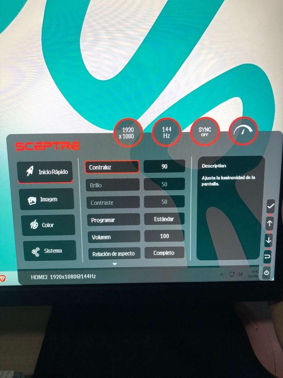 Sceptre New 32-inch 2K QHD 2560 x 1440 Prime Gaming Monitor up to 210Hz USB Type-C DisplayPort HDMI sRGB 115% 1ms Build-in Speakers, Machine Black 2026 (E325B-QW200D Series) customer photo 1