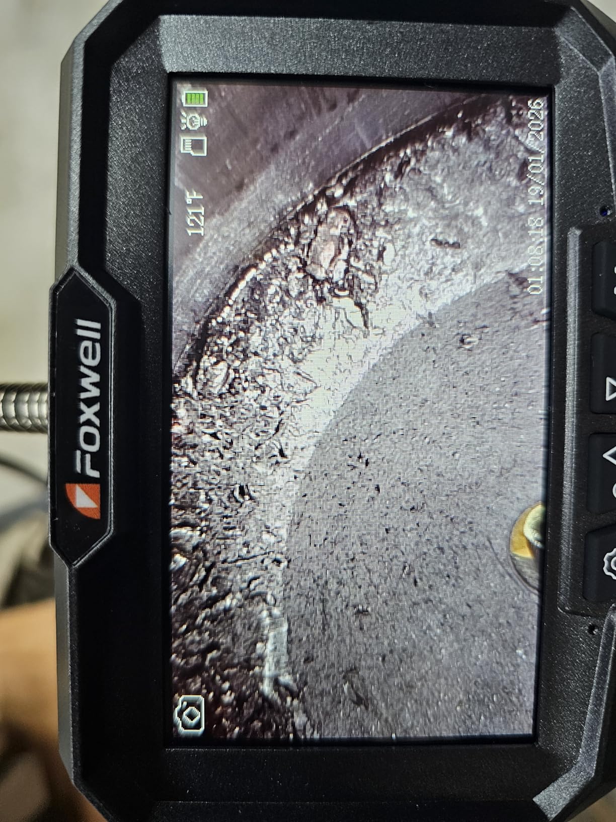 2-Way 220° Articulating Borescope Camera with Light, Dual Lens, 0.25in Ultra-Slim Probe, IP67 Waterproof, 4X & 2X Zoom, Industrial Endoscope customer photo 1