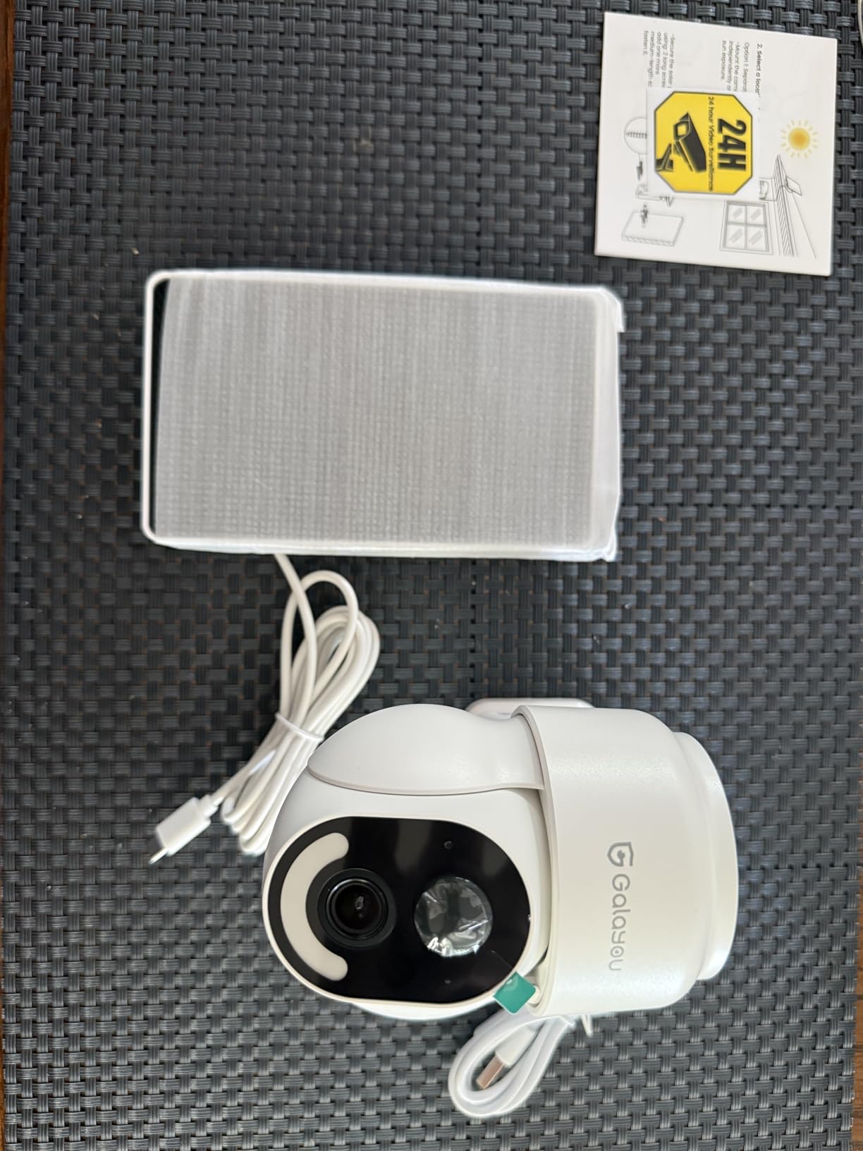 GALAYOU Solar Camera Outdoor Wireless for Home Security 2.4G WiFi, R6 1Pack, 2K Cameras for Home Security / Garage / Farm / Outside Surveillance, Detachable Solar Panel, Color Night Vision, SD/Cloud Storage customer photo 1